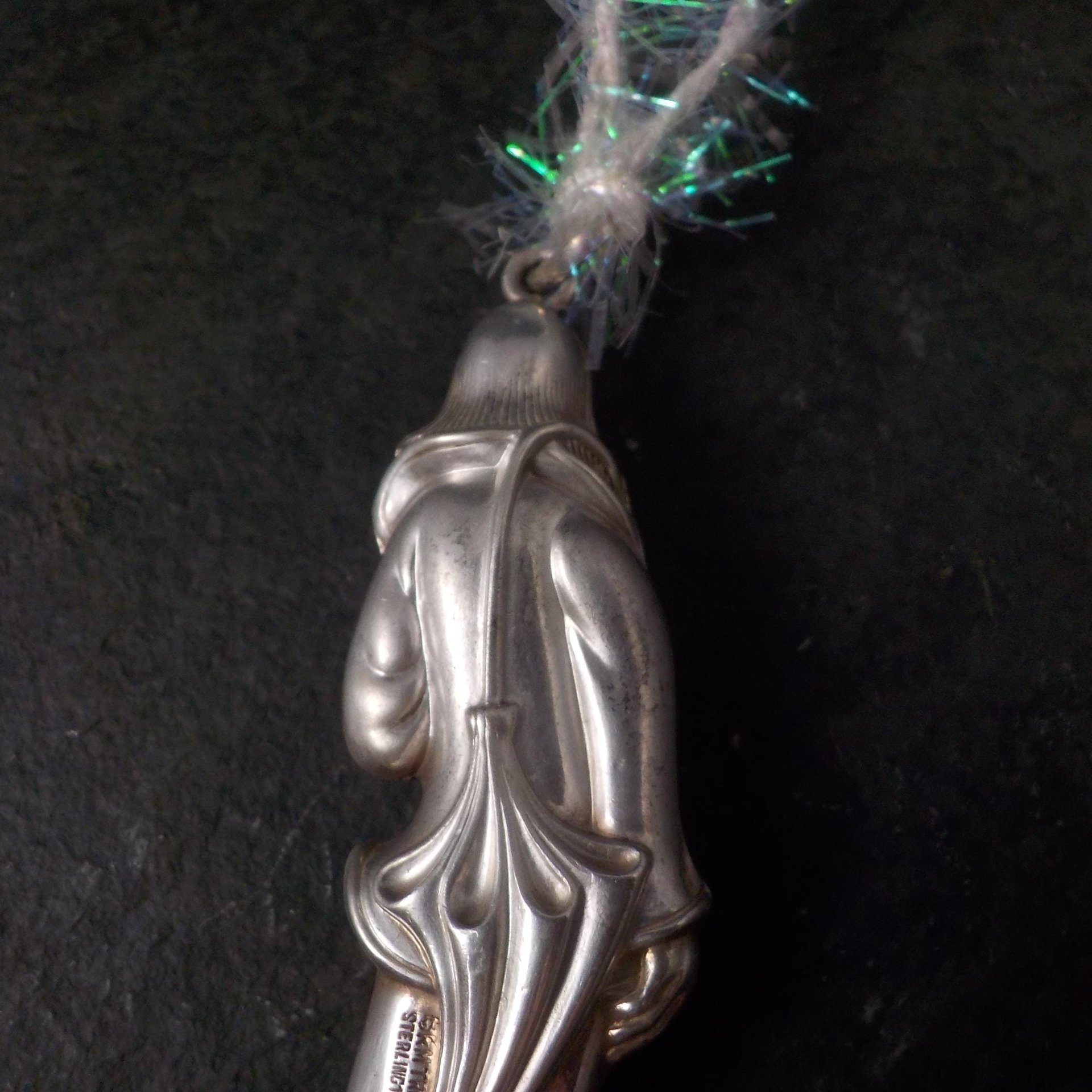 Vintage Sterling Silver Signed RM Trush 1978 Clown Ornament Pendant