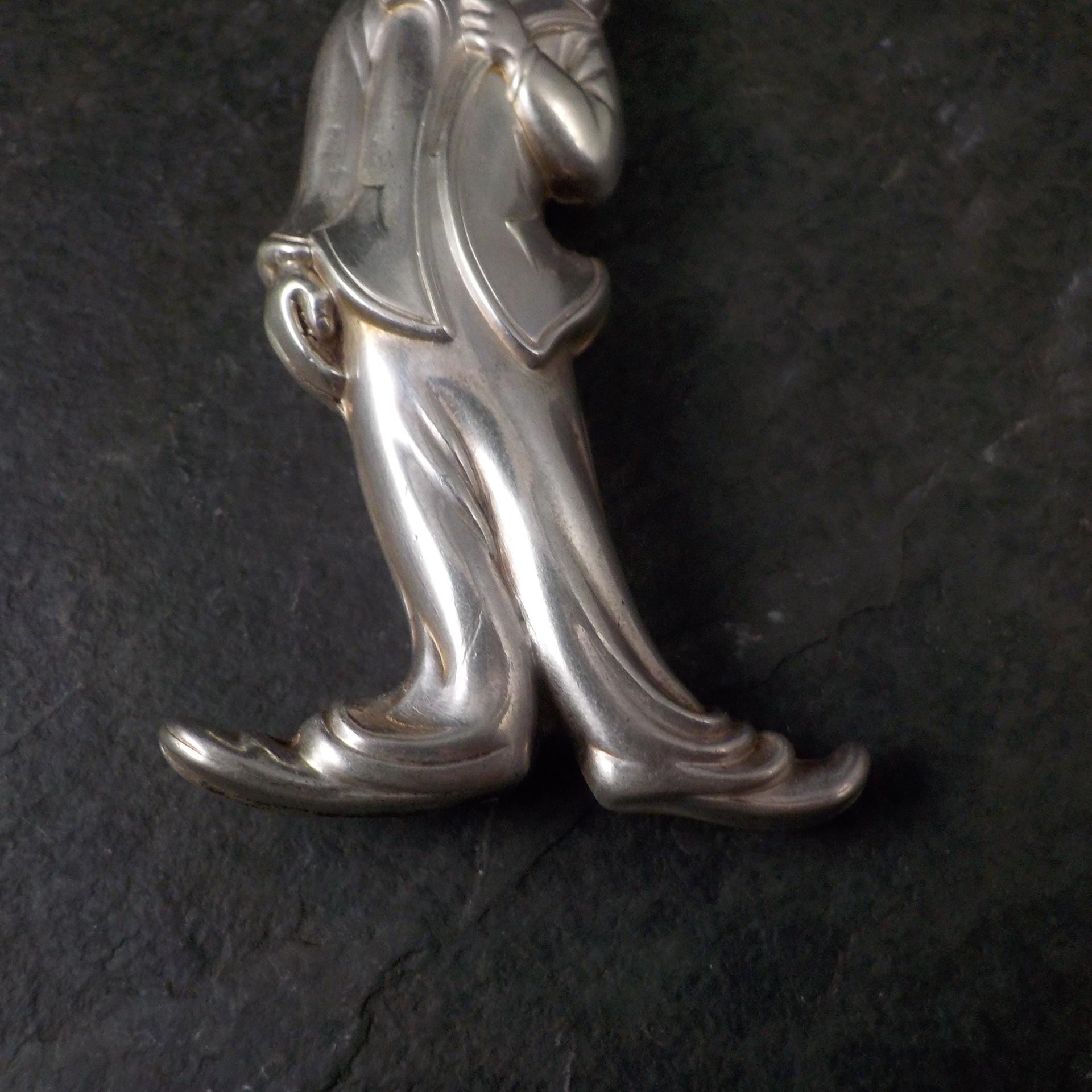 Vintage Sterling Silver Signed RM Trush 1978 Clown Ornament Pendant