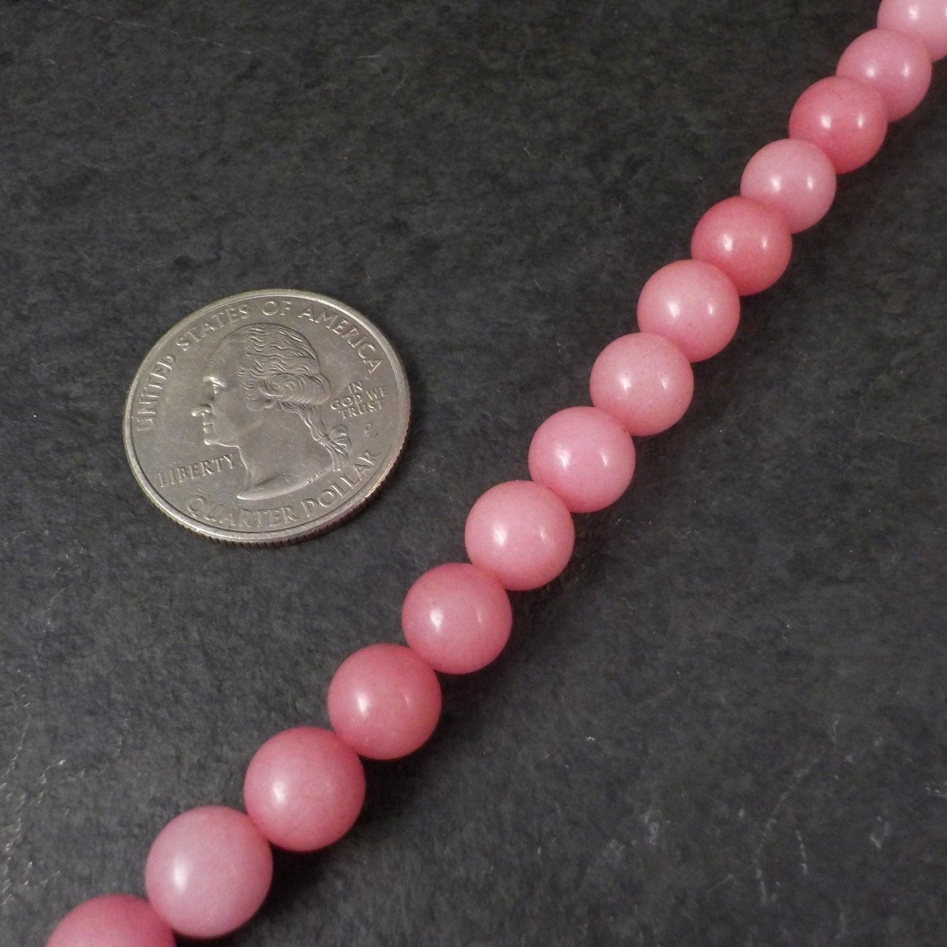 8mm Round Rhodonite Bead Strand Blue Moon Gemstone Beads