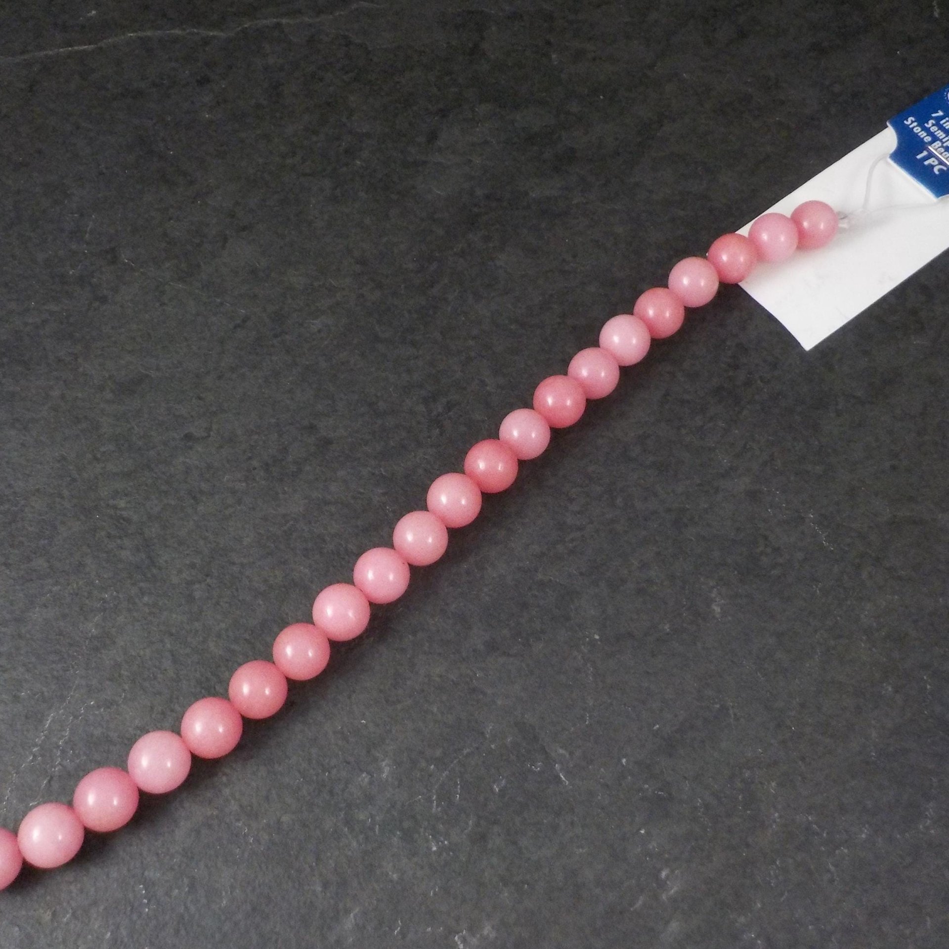 8mm Round Rhodonite Bead Strand Blue Moon Gemstone Beads