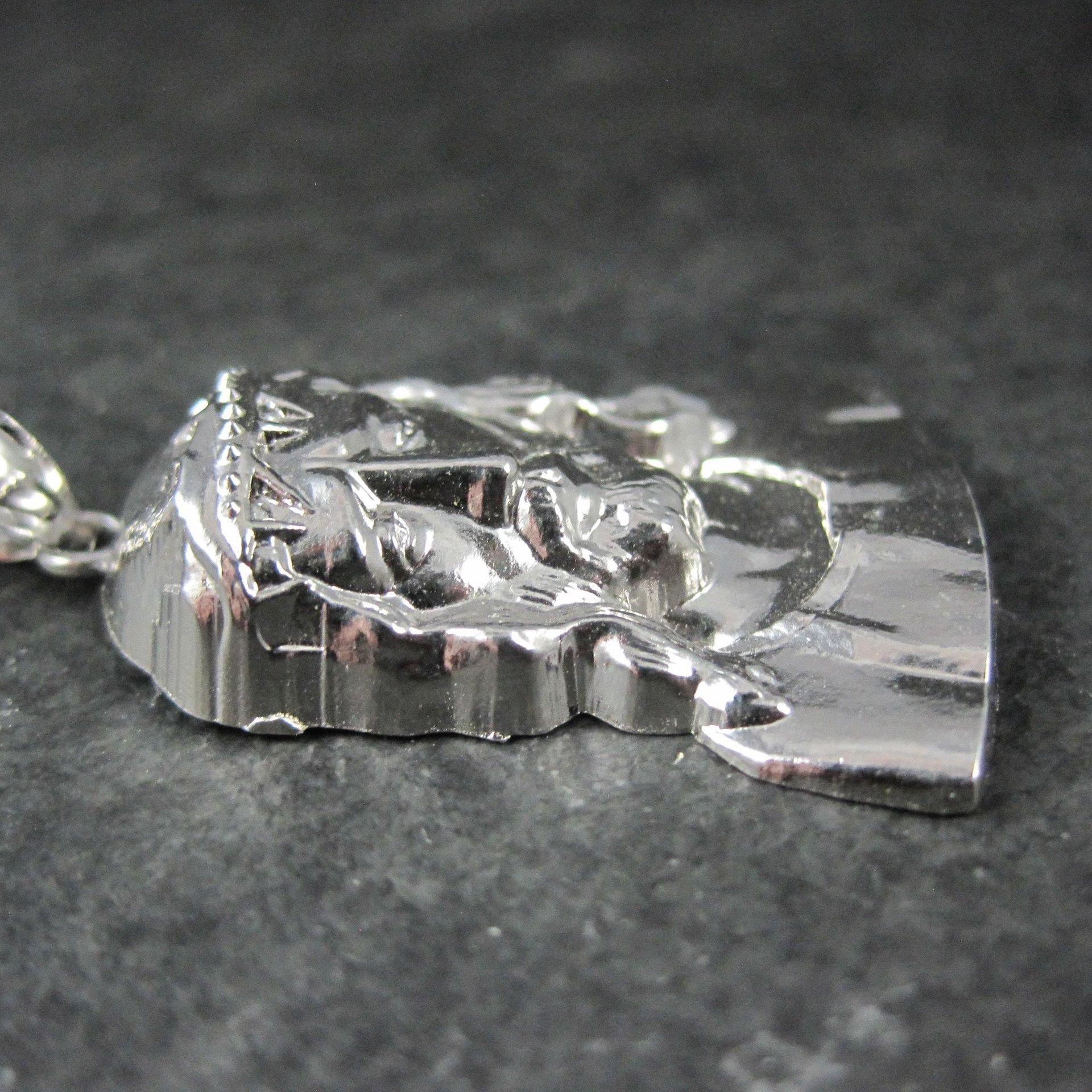 Vintage Sterling Jesus Pendant