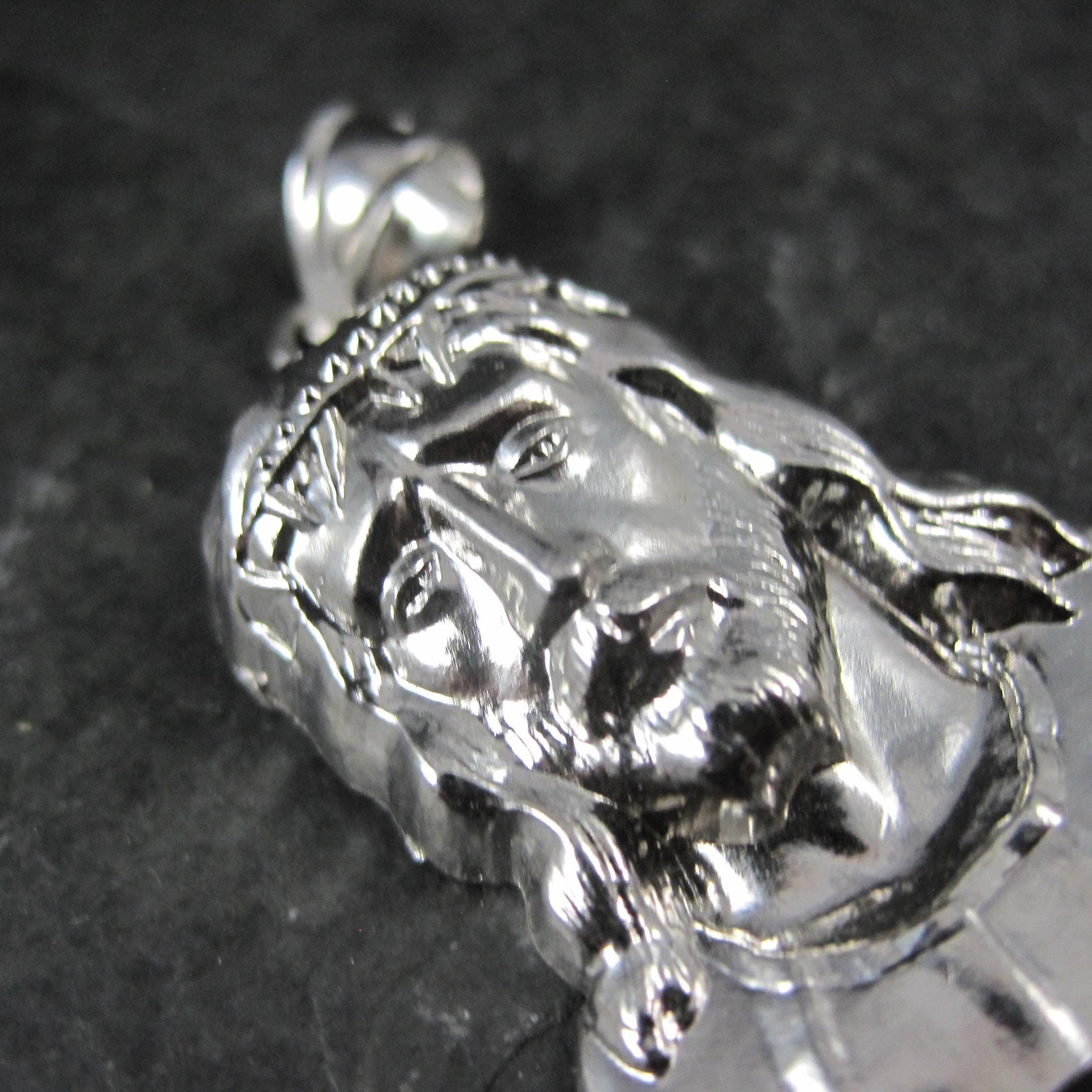Vintage Sterling Jesus Pendant