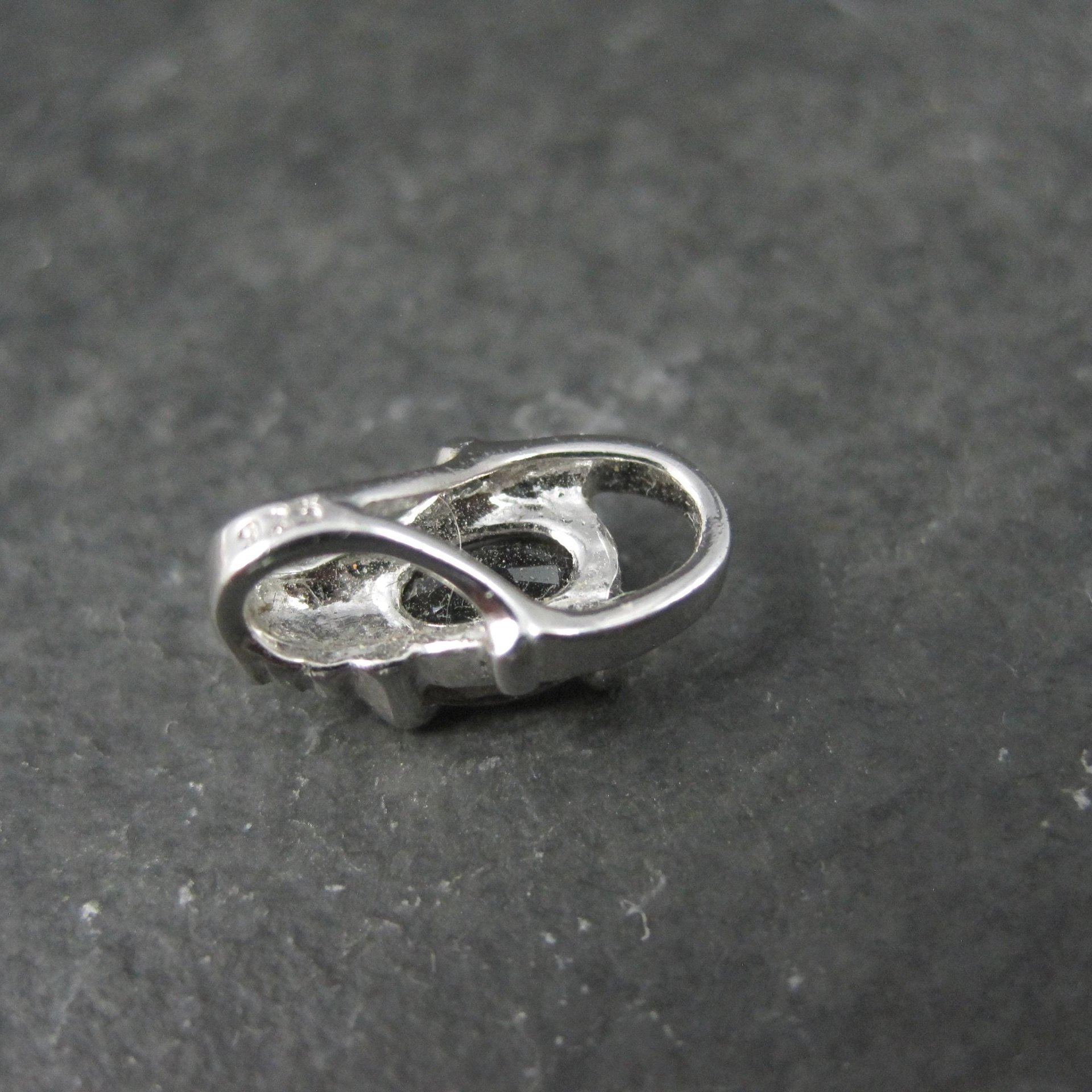 Tiny Sterling Silver Smoky Quartz Pendant