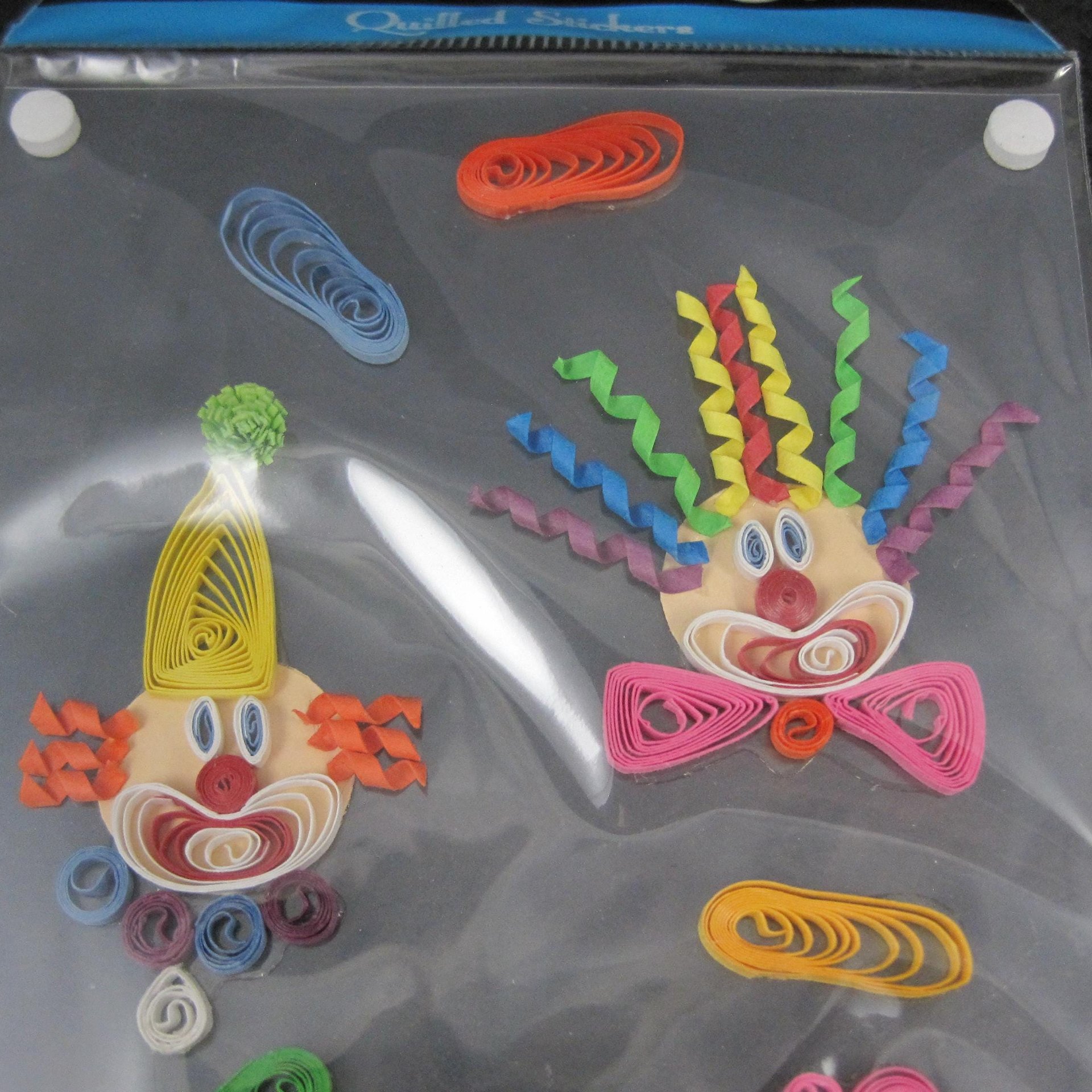 Provo Craft Quilled Clown Stickers Stand Outs Discontinued