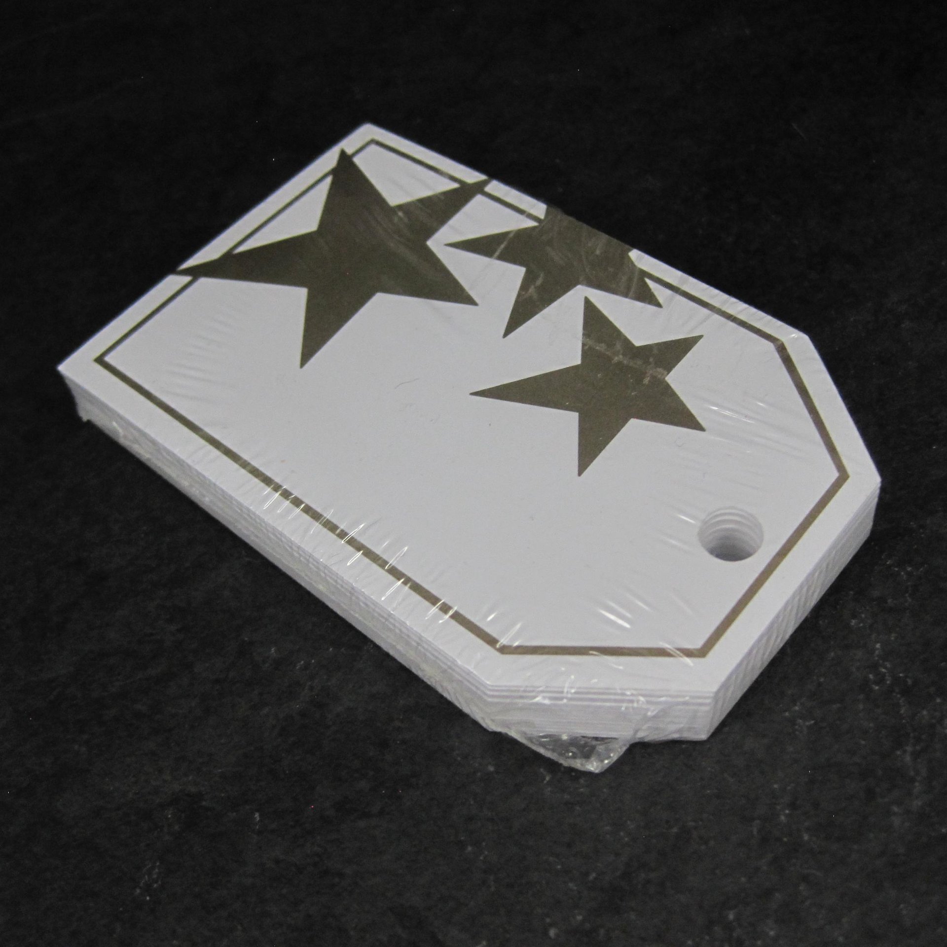 Gold Stars Glossy Gift Tags 2-1/4x3-1/2" Package of 50
