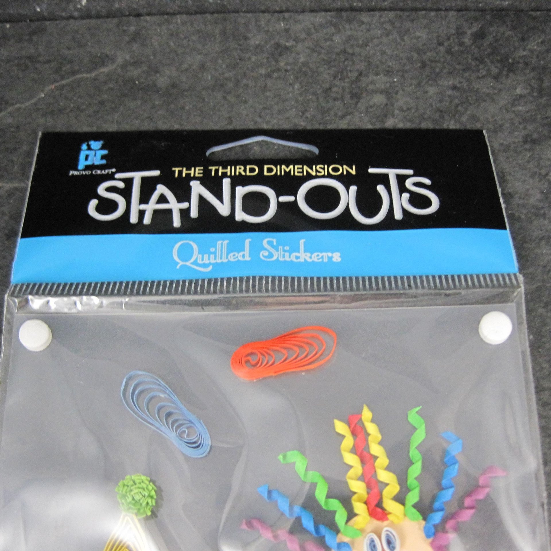 Provo Craft Quilled Clown Stickers Stand Outs Discontinued