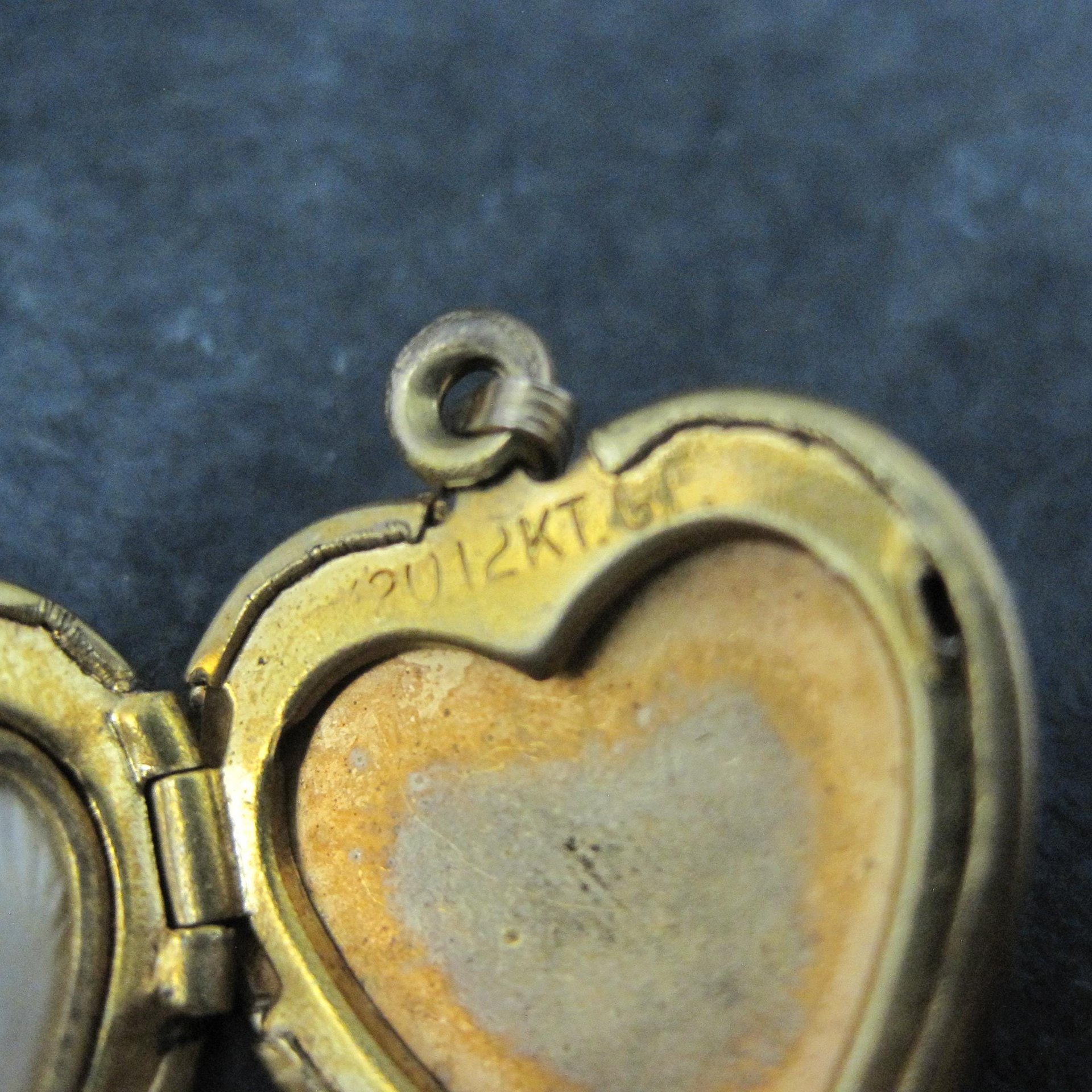 Vintage Heart Locket Pendant 12K Gold Filled