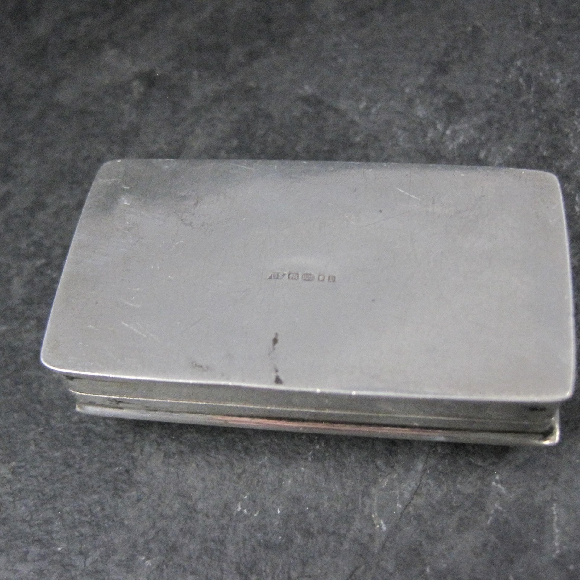 Vintage English Sterling Enamel Pill Box Art Nouveau