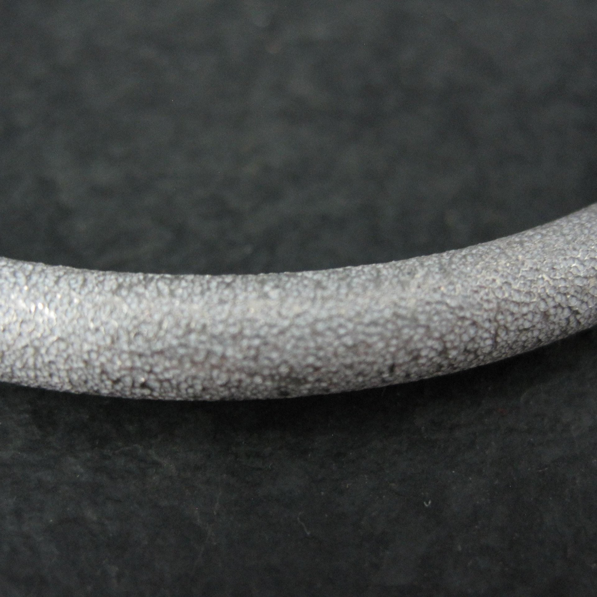 Textured Sterling Bangle Bracelet Italian Sterling Silver 7 Inches Estate Jewelry