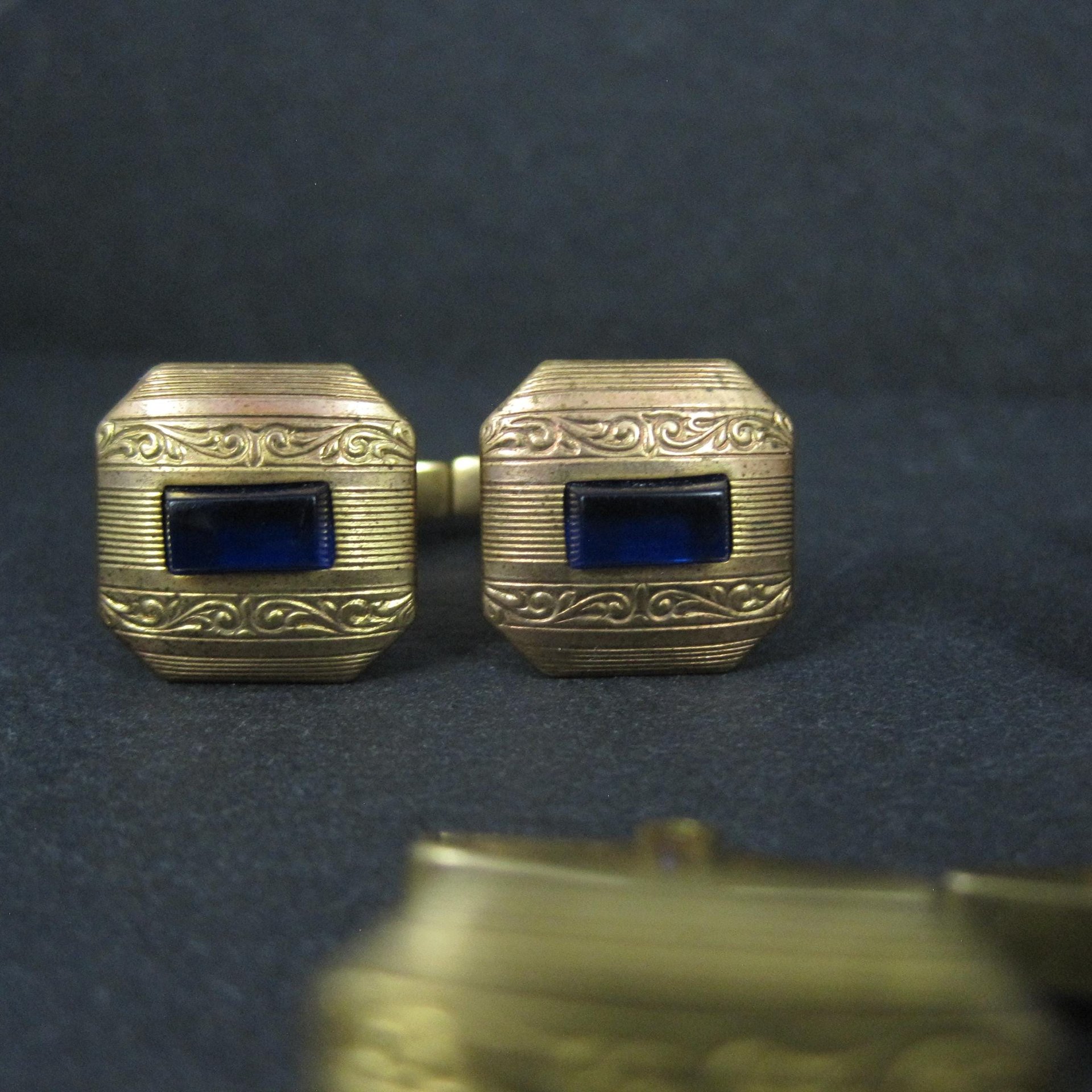 Set of 3 Sets Vintage Art Deco Cufflinks