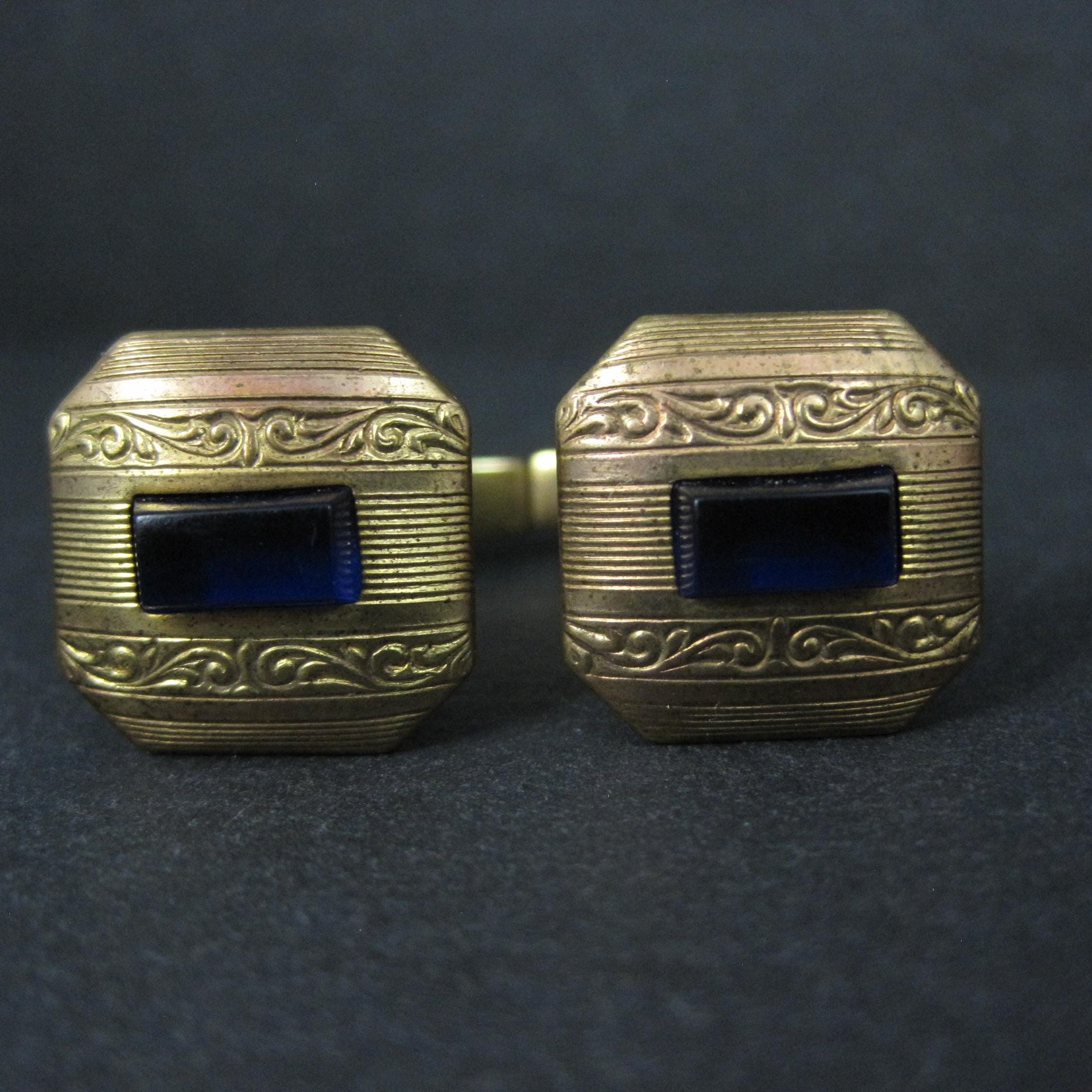 Set of 3 Sets Vintage Art Deco Cufflinks