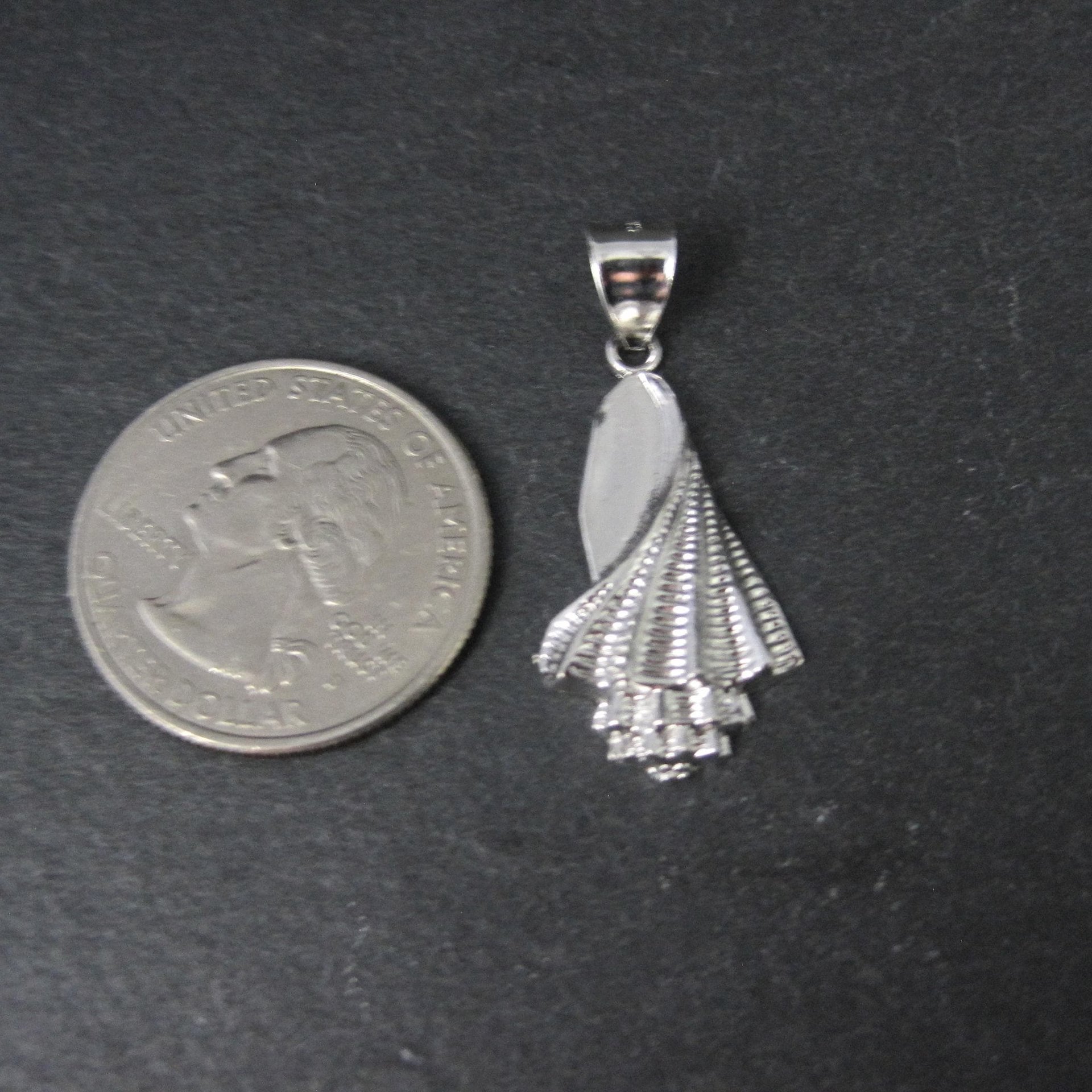 Sterling Silver Seashell Whelk Pendant