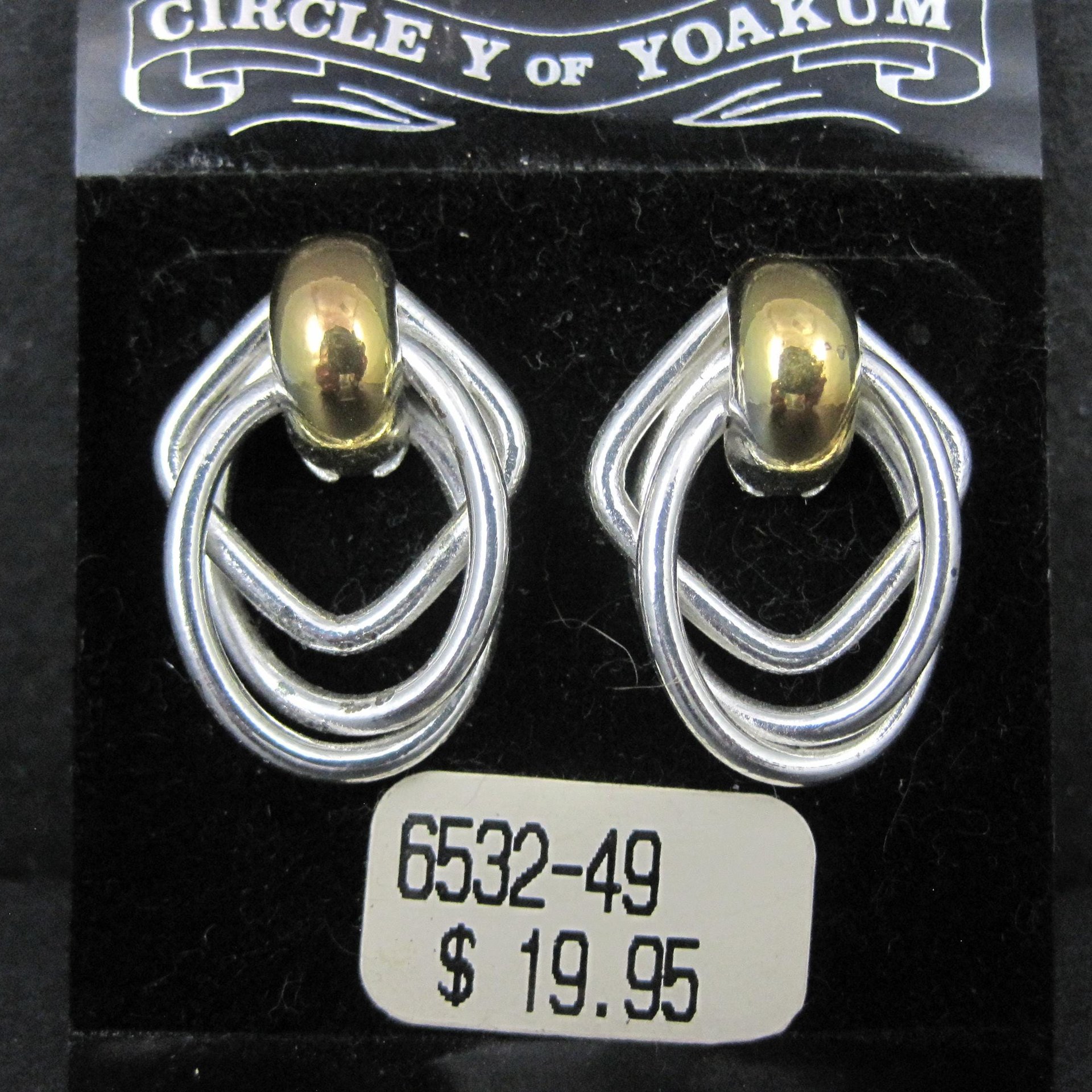 Western Earrings Circle Y of Yoakum Vintage Dead Stock