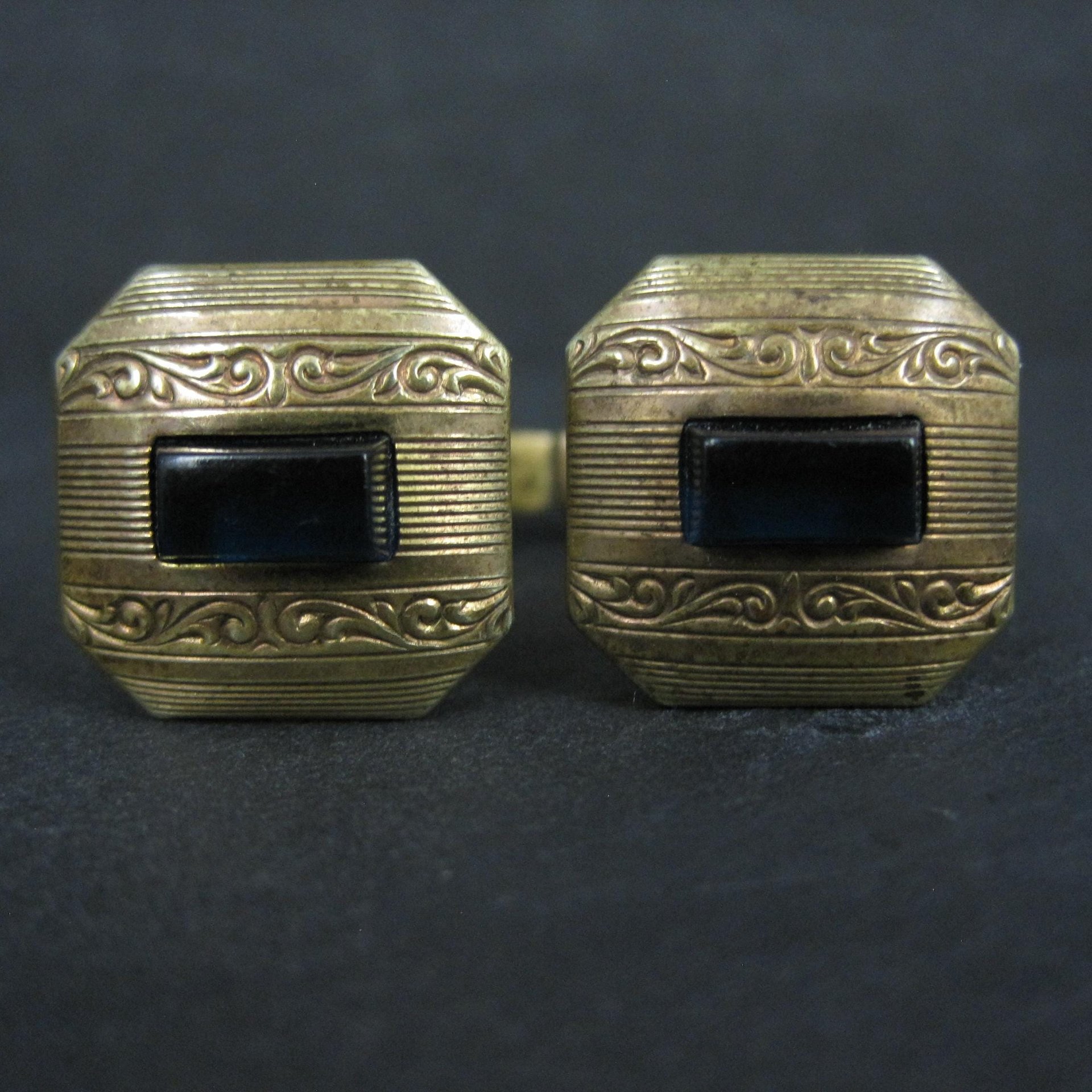Set of 3 Sets Vintage Art Deco Cufflinks