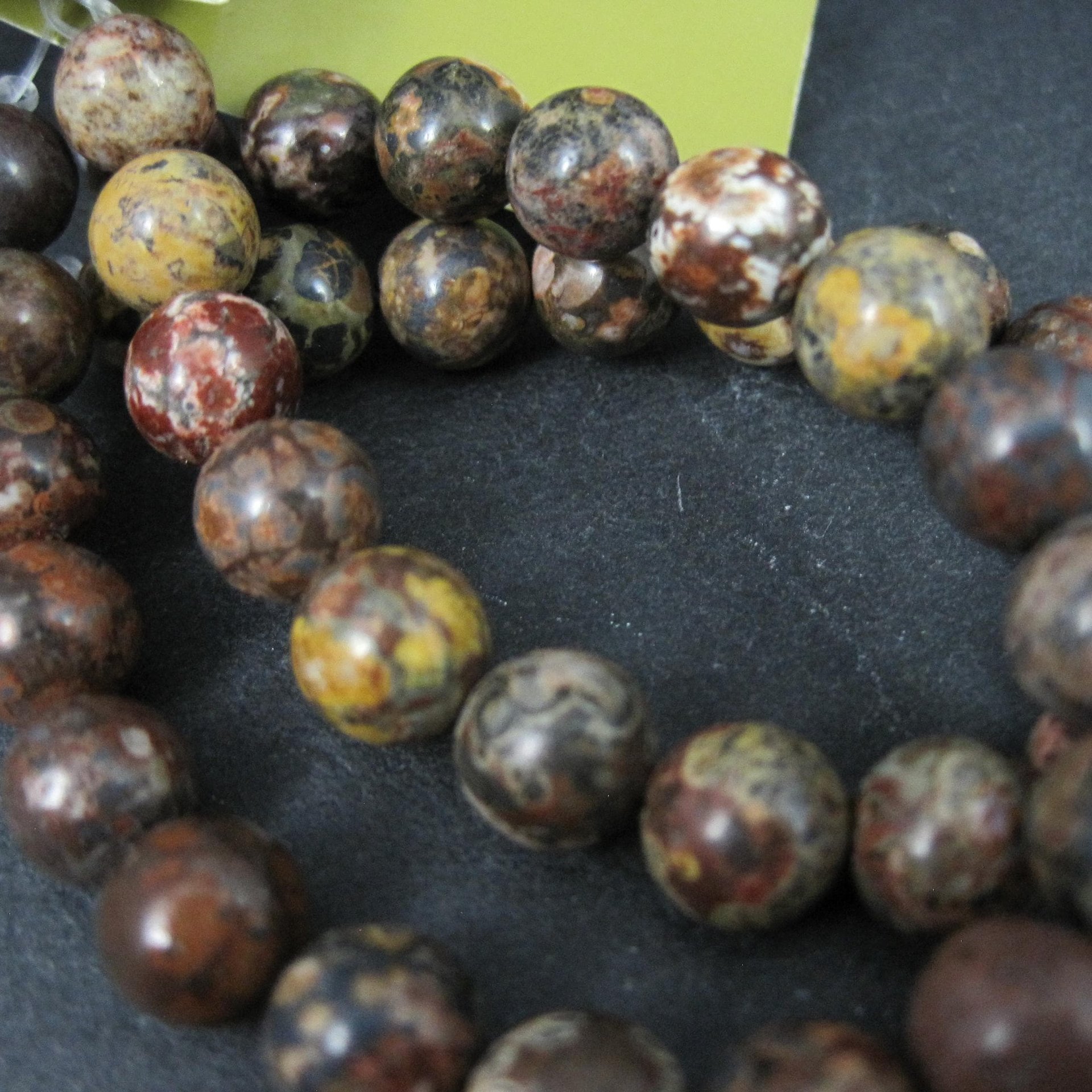 8mm Round Leopard Jasper Beads
