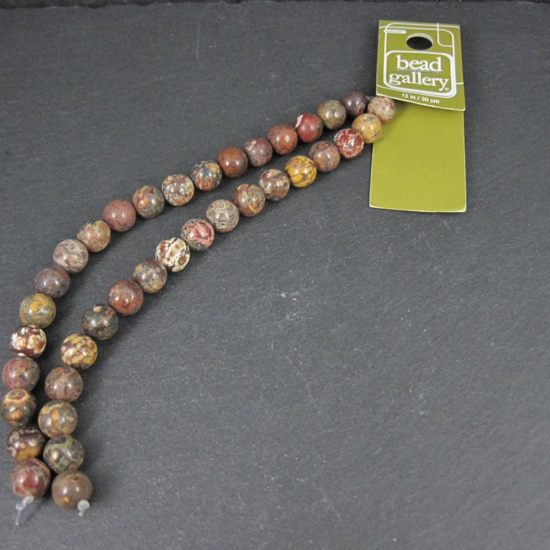8mm Round Leopard Jasper Beads