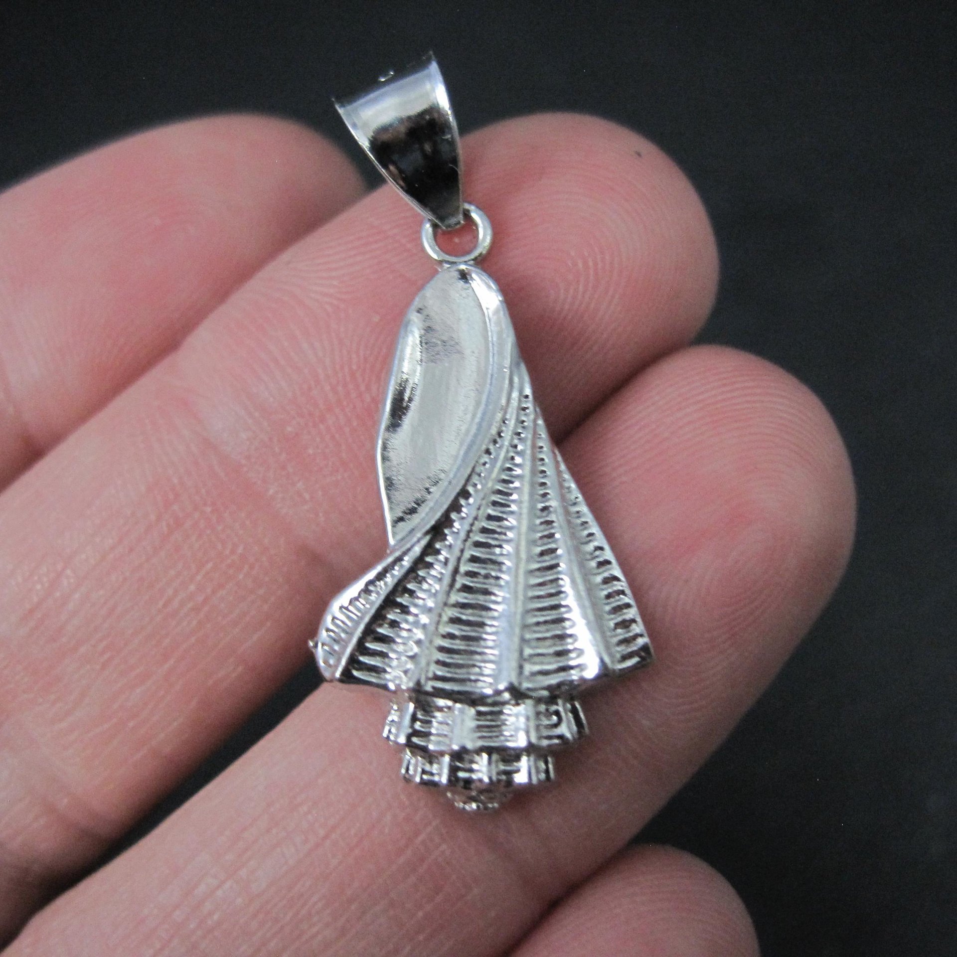 Sterling Silver Seashell Whelk Pendant