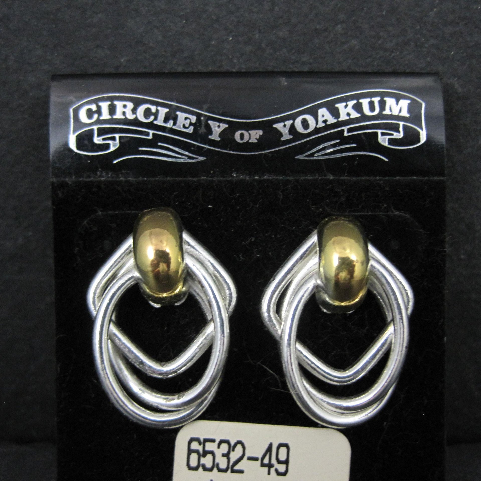 Western Earrings Circle Y of Yoakum Vintage Dead Stock