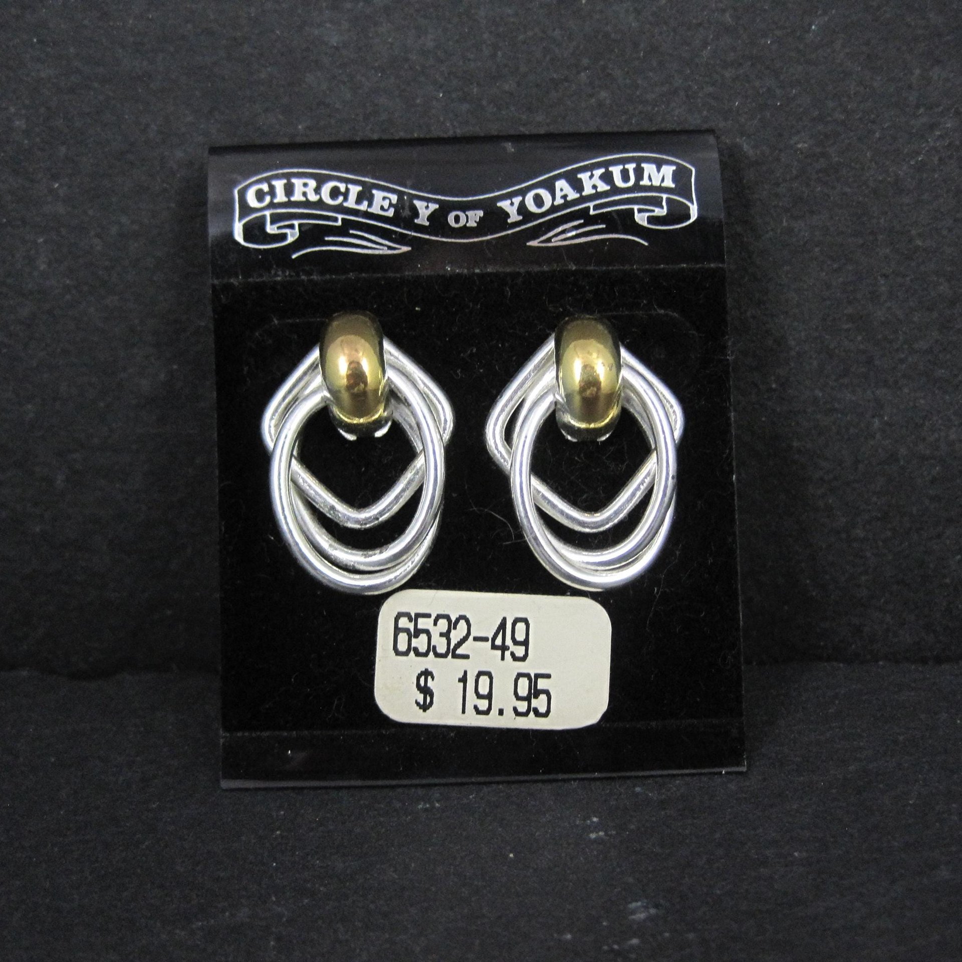 Western Earrings Circle Y of Yoakum Vintage Dead Stock