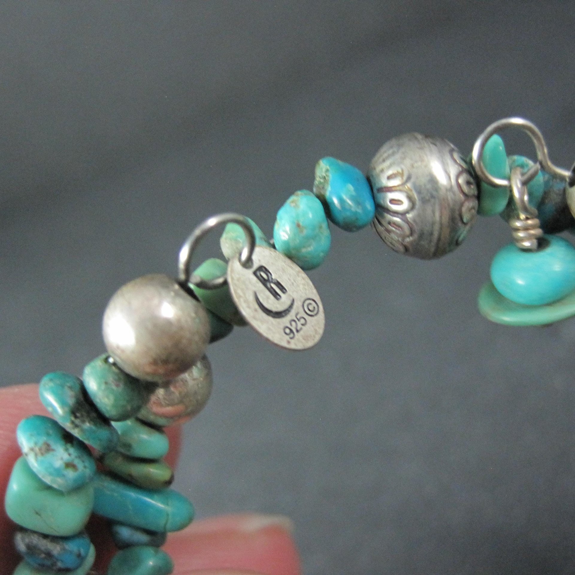 Natural Turquoise Coil Wrap Bracelet Relios