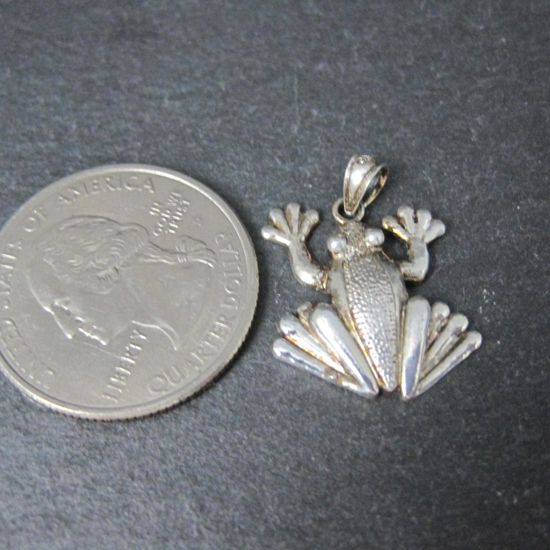 Sterling Silver Frog Pendant