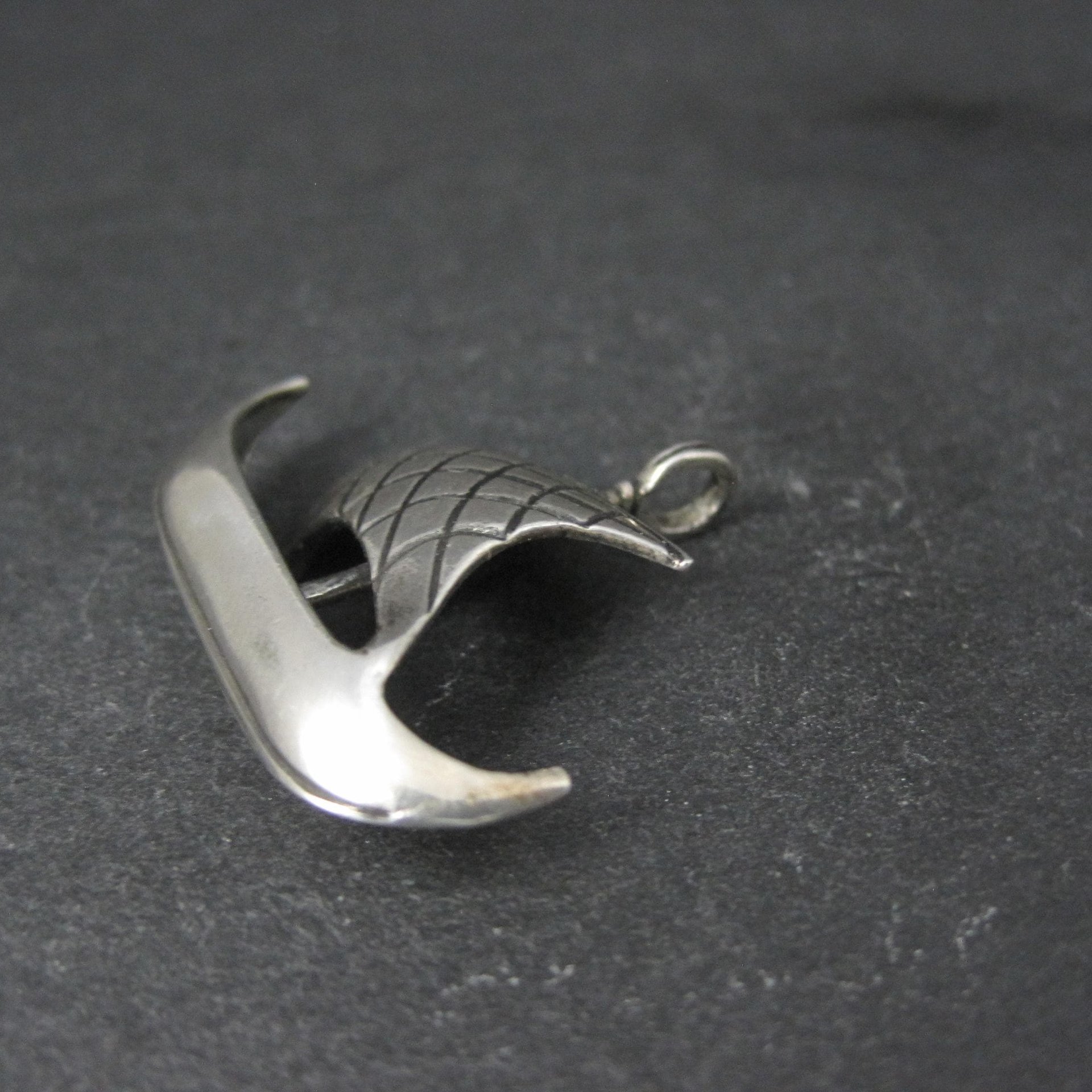 Vintage Sterling Silver Viking Ship Pendant