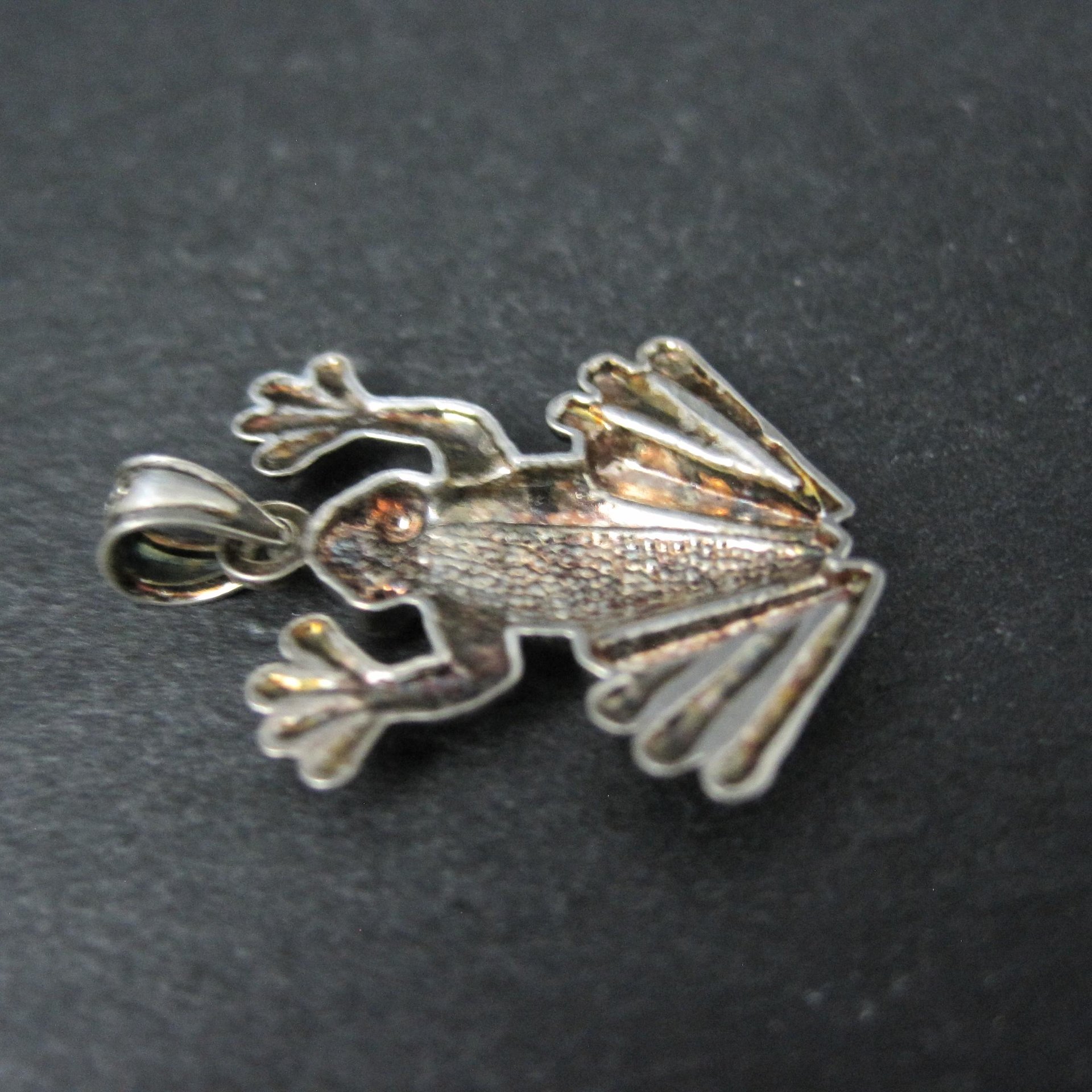 Sterling Silver Frog Pendant