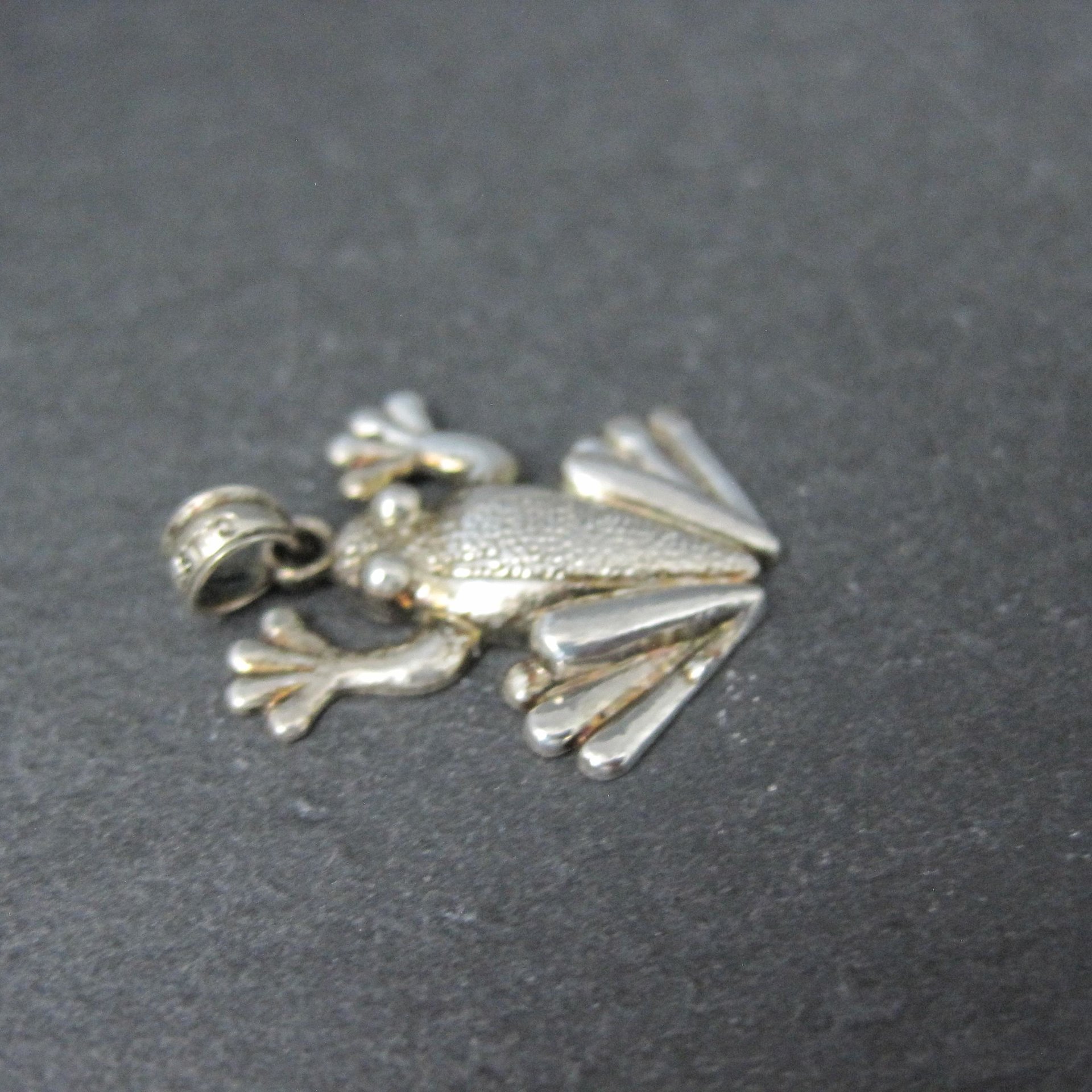 Sterling Silver Frog Pendant