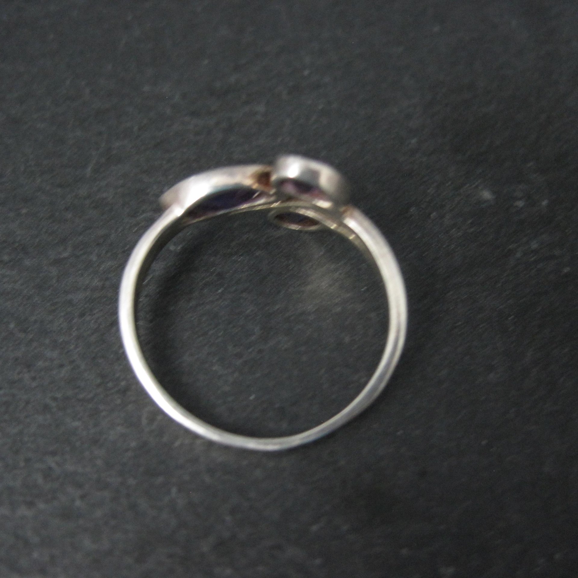 Sterling Silver Amethyst Ring Size 7 Estate Gemstone Jewelry