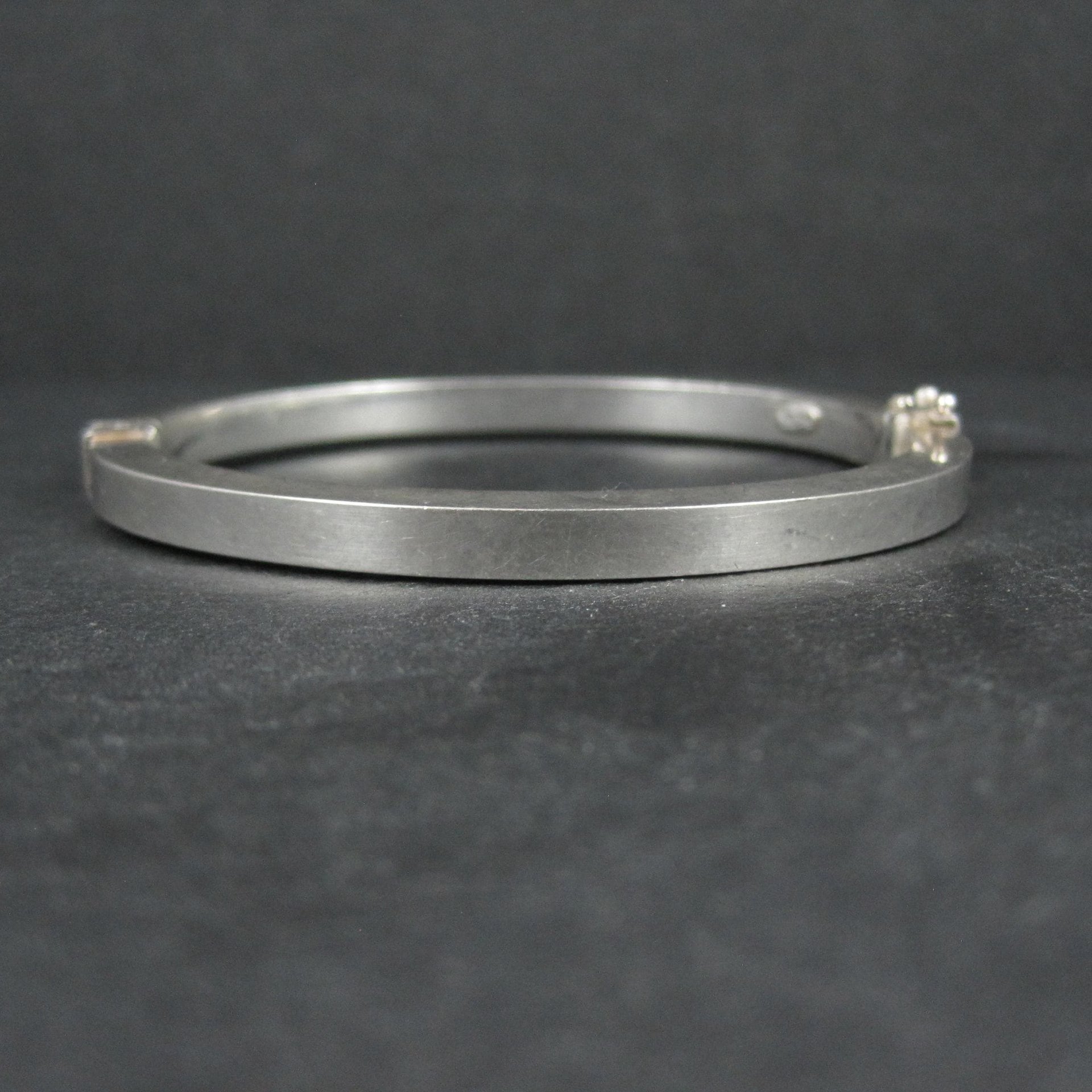 Vintage Italian Sterling Bangle Bracelet 6.75 Inches