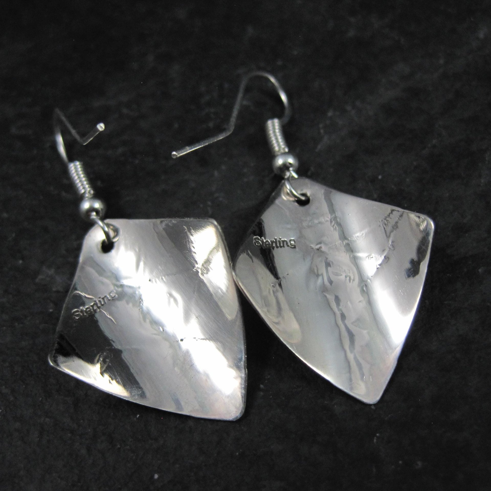 Southwestern Sterling Silver Stamped Earrings