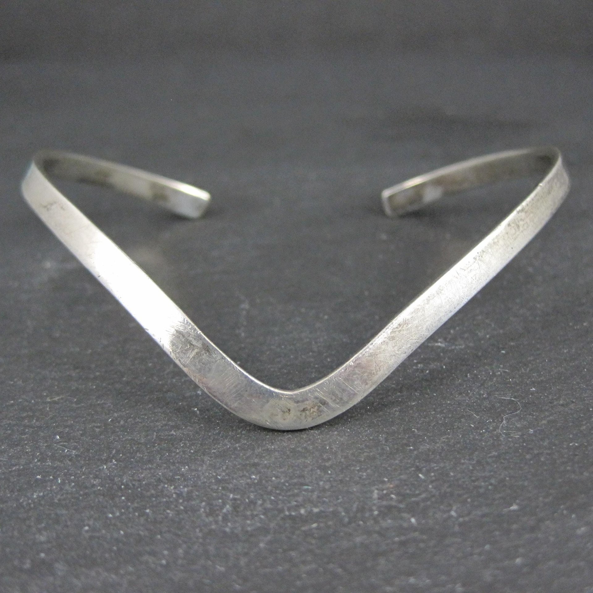 Dainty Sterling Silver Sweater Cuff Bracelet 6 Inches