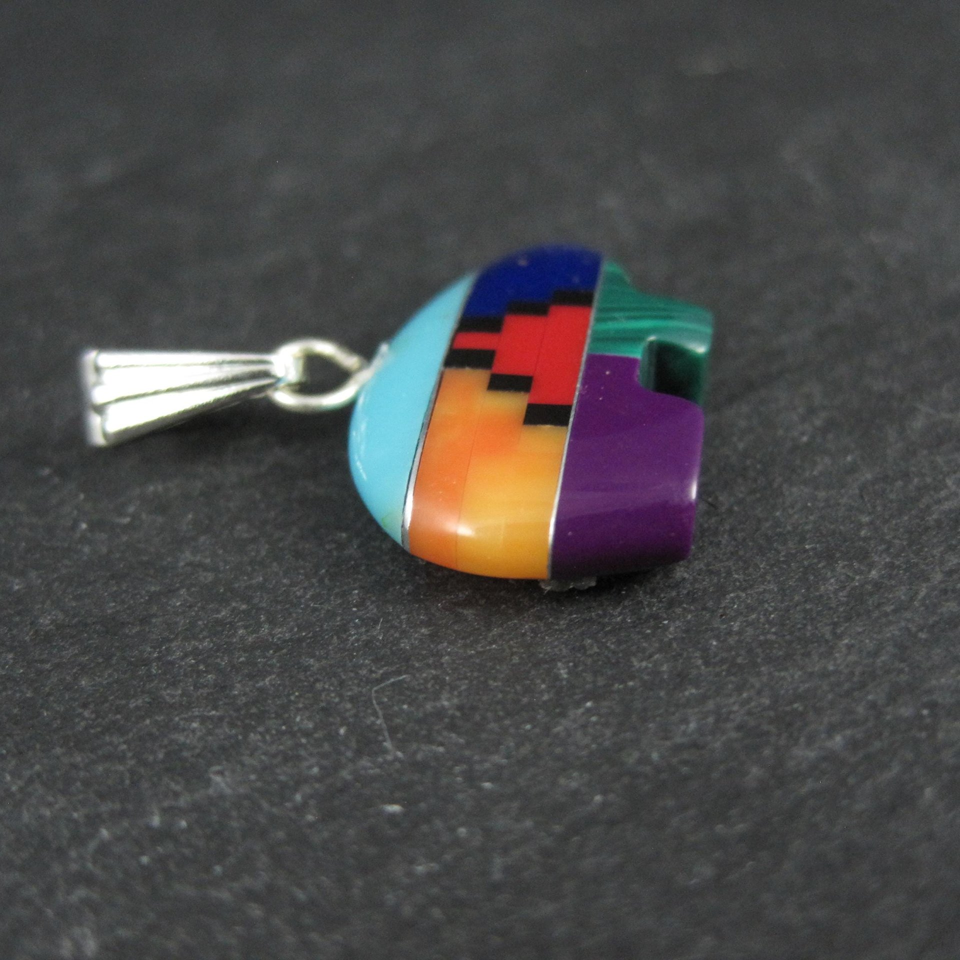 Southwestern Gemstone Bear Pendant