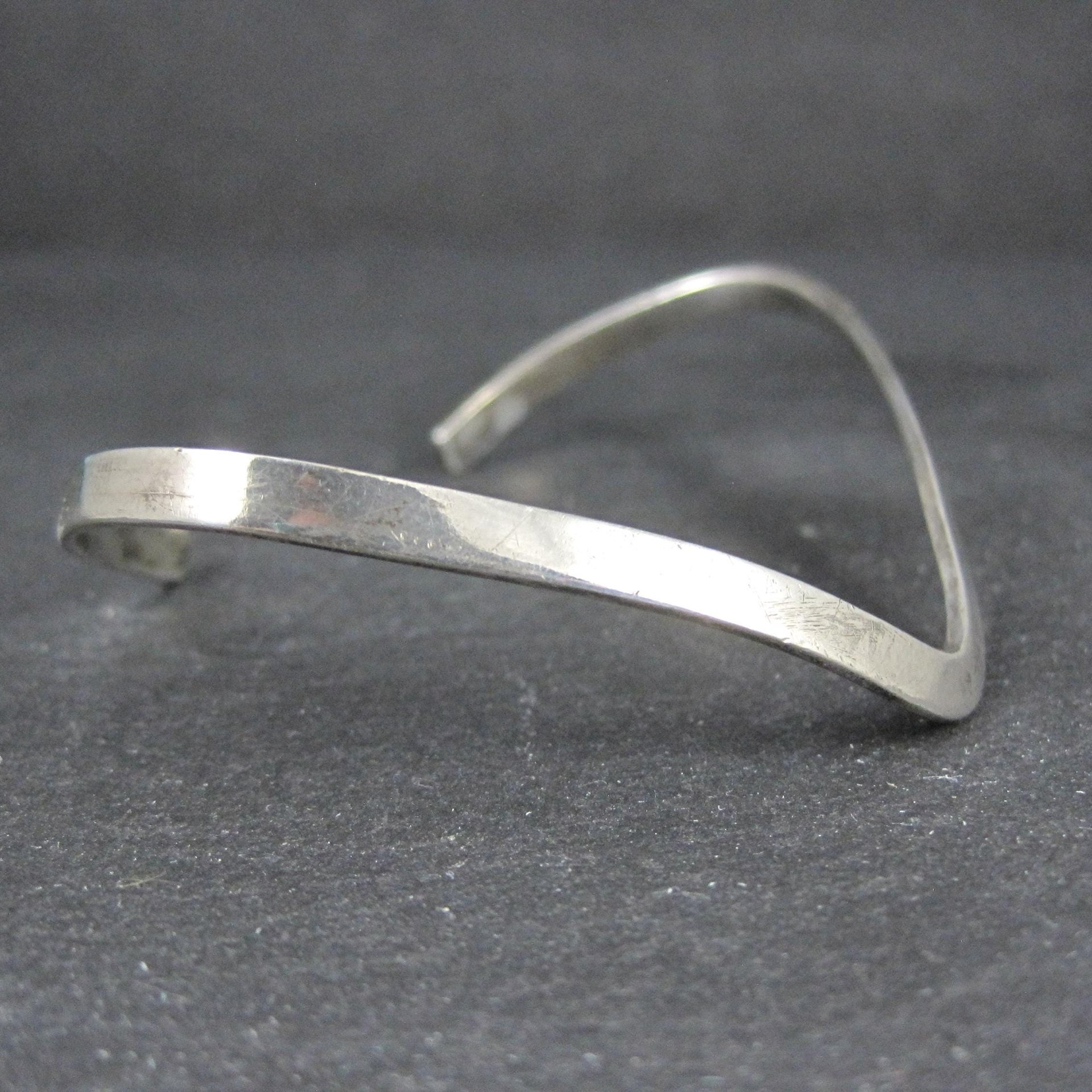 Dainty Sterling Silver Sweater Cuff Bracelet 6 Inches