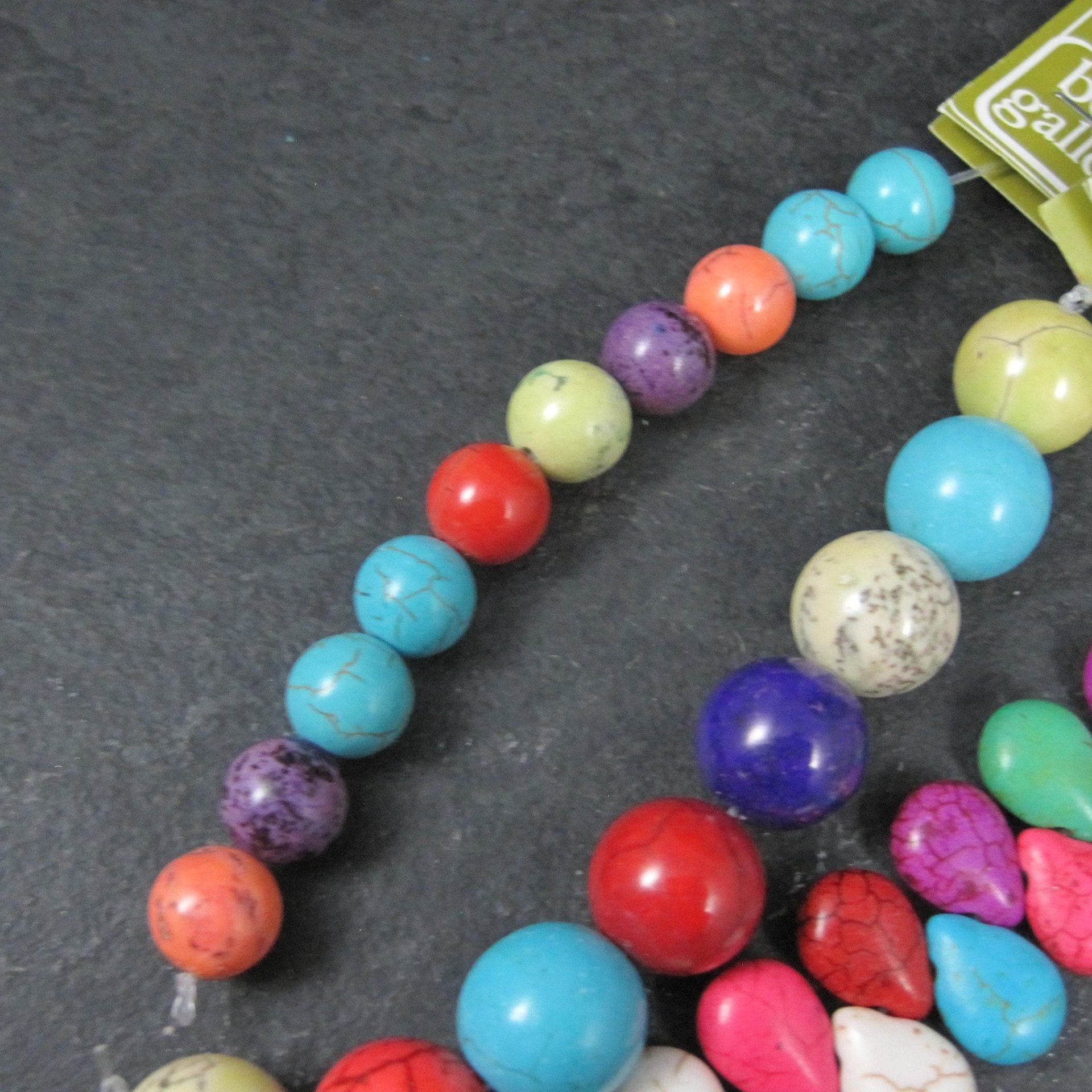 Colorful Dyed Howlite Bead Lot Bead Gallery Strands