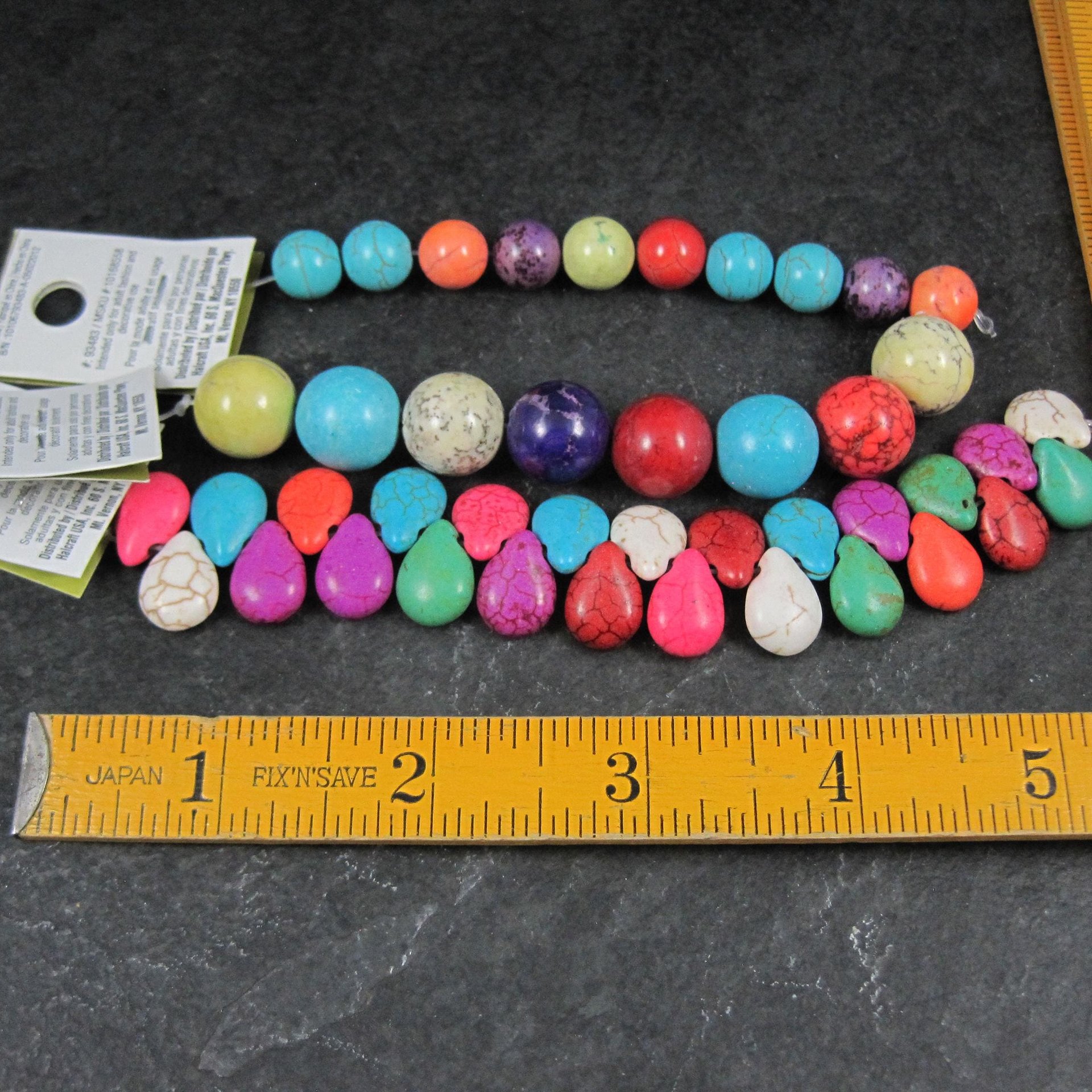 Colorful Dyed Howlite Bead Lot Bead Gallery Strands