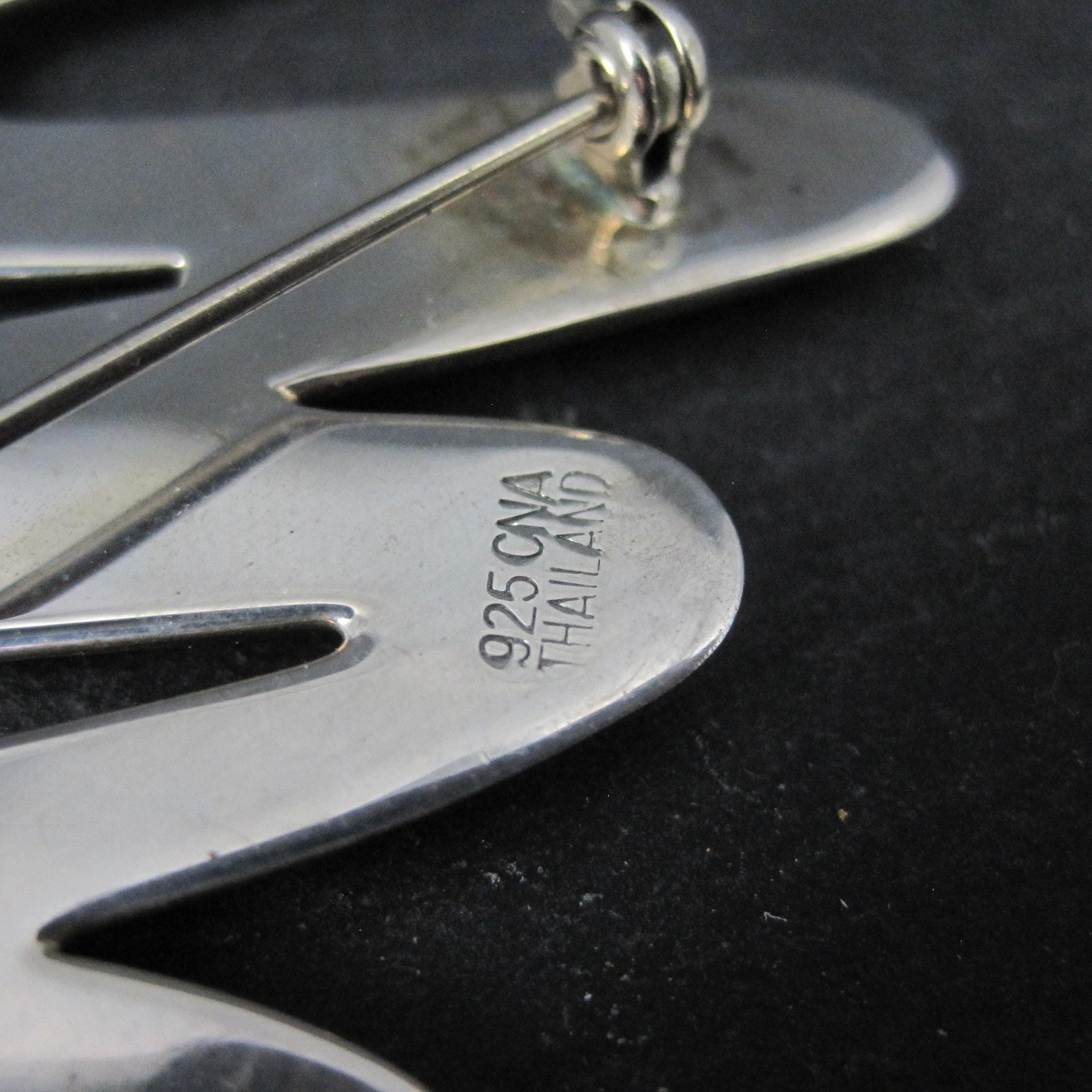 Sterling Silver Squiggle Brooch