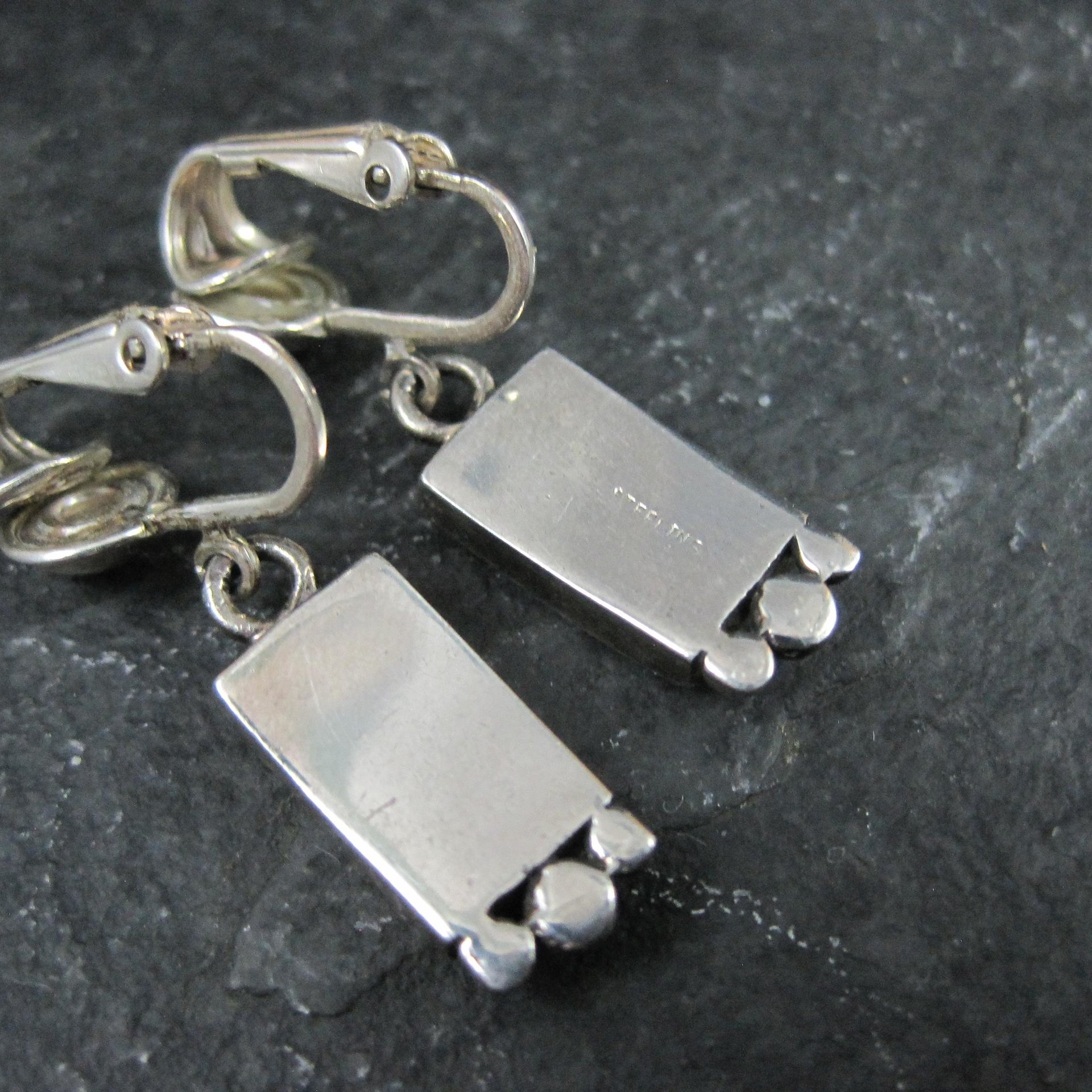 Southwestern Sterling Lapis Lazuli Inlay Earrings