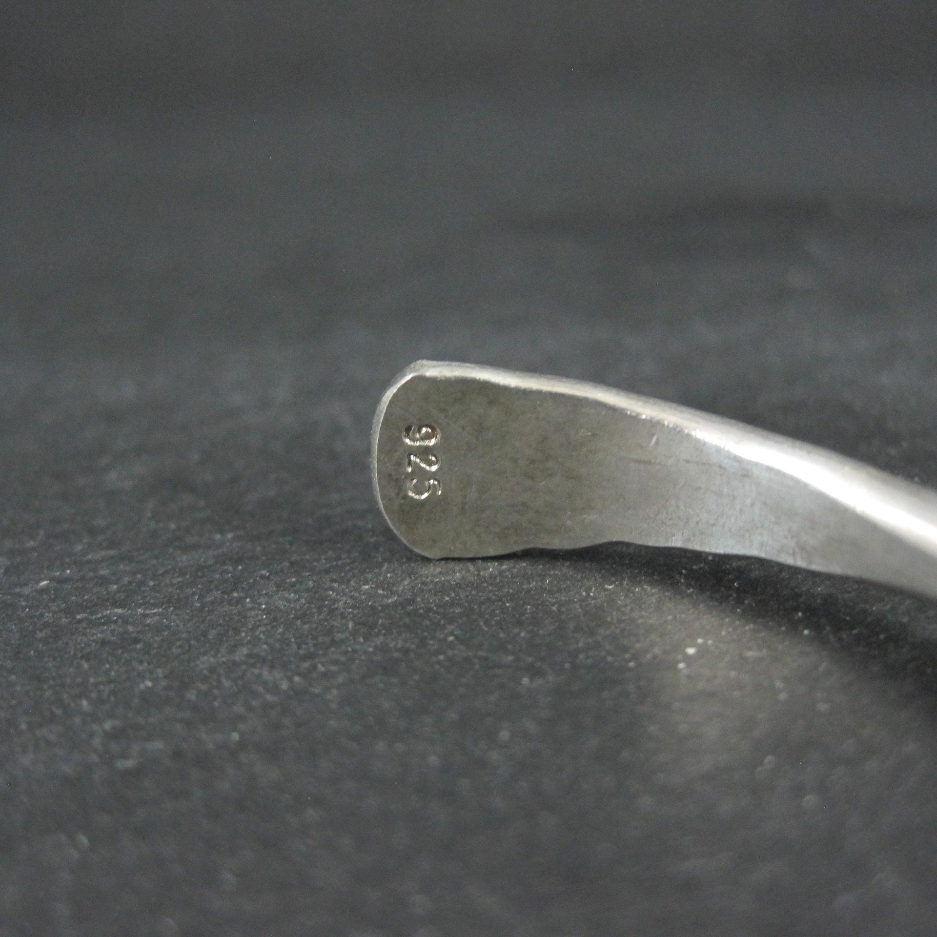 Vintage Hammered Sterling Silver Cuff Bracelet 6.75 Inches