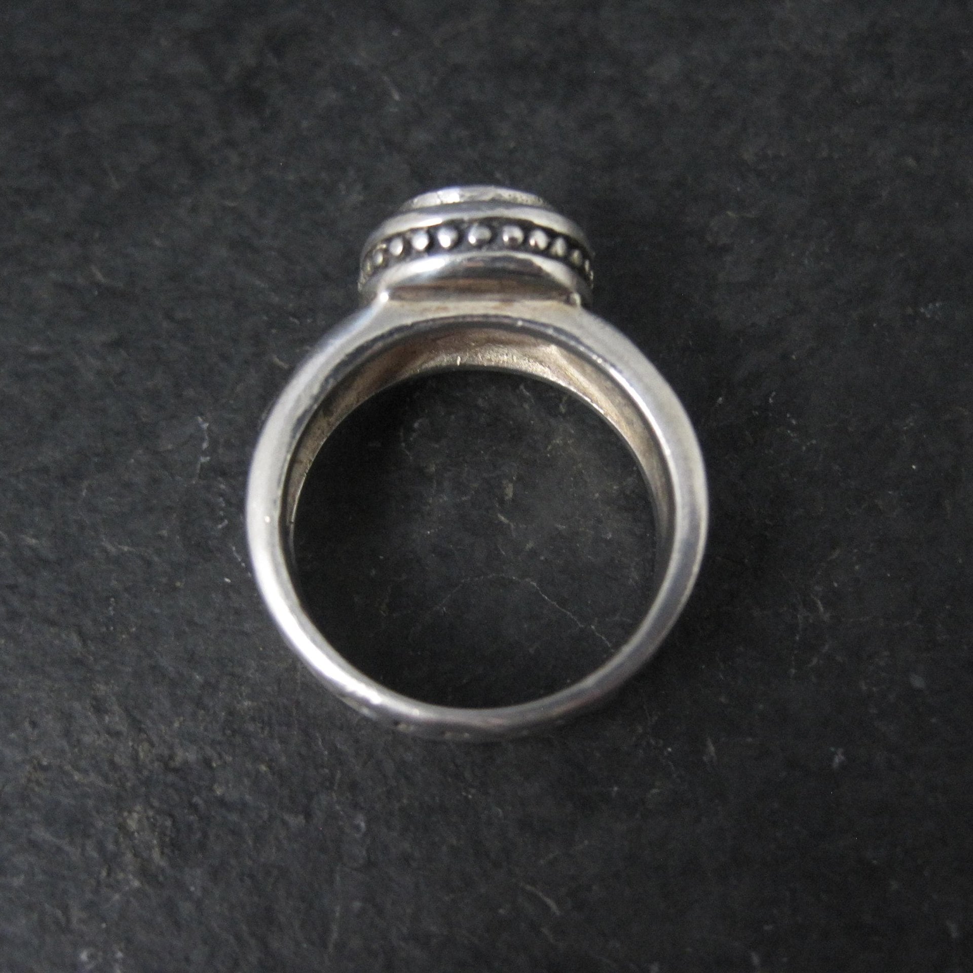 Estate Sterling Amethyst Ring Size 4.5