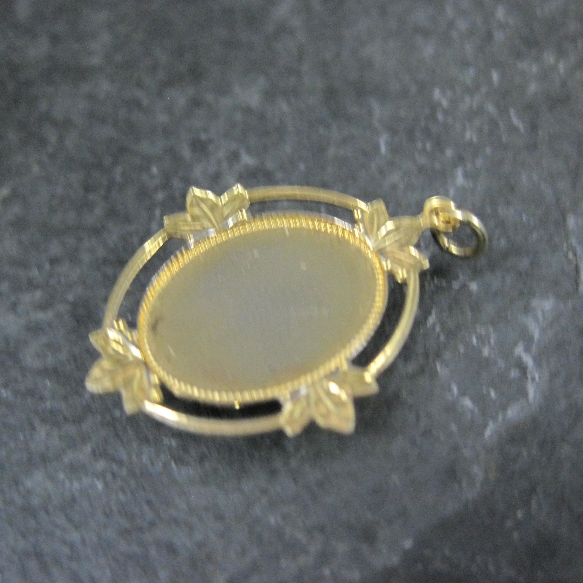 Art Deco Turquoise Charm Pendant Vintage Estate