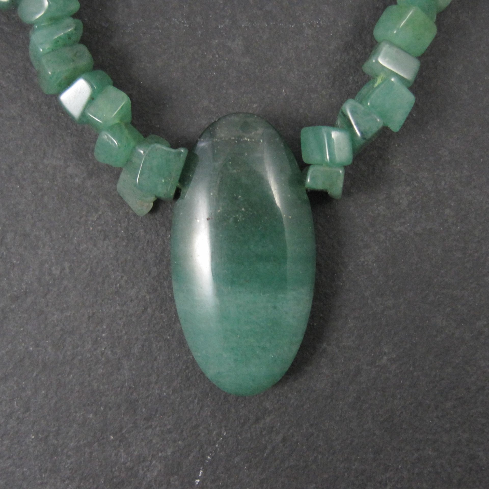 Vintage Green Aventurine Necklace