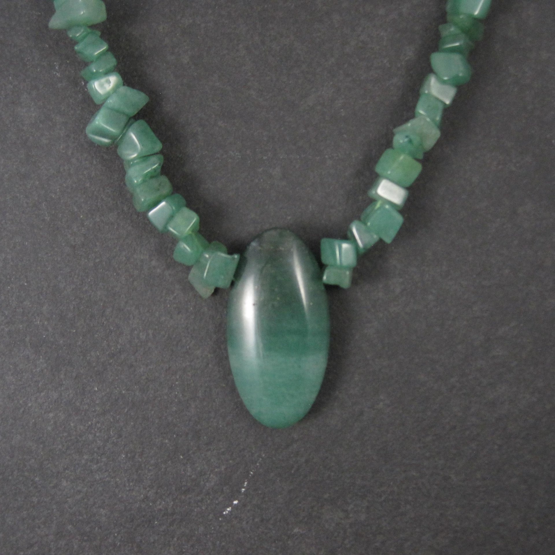 Vintage Green Aventurine Necklace
