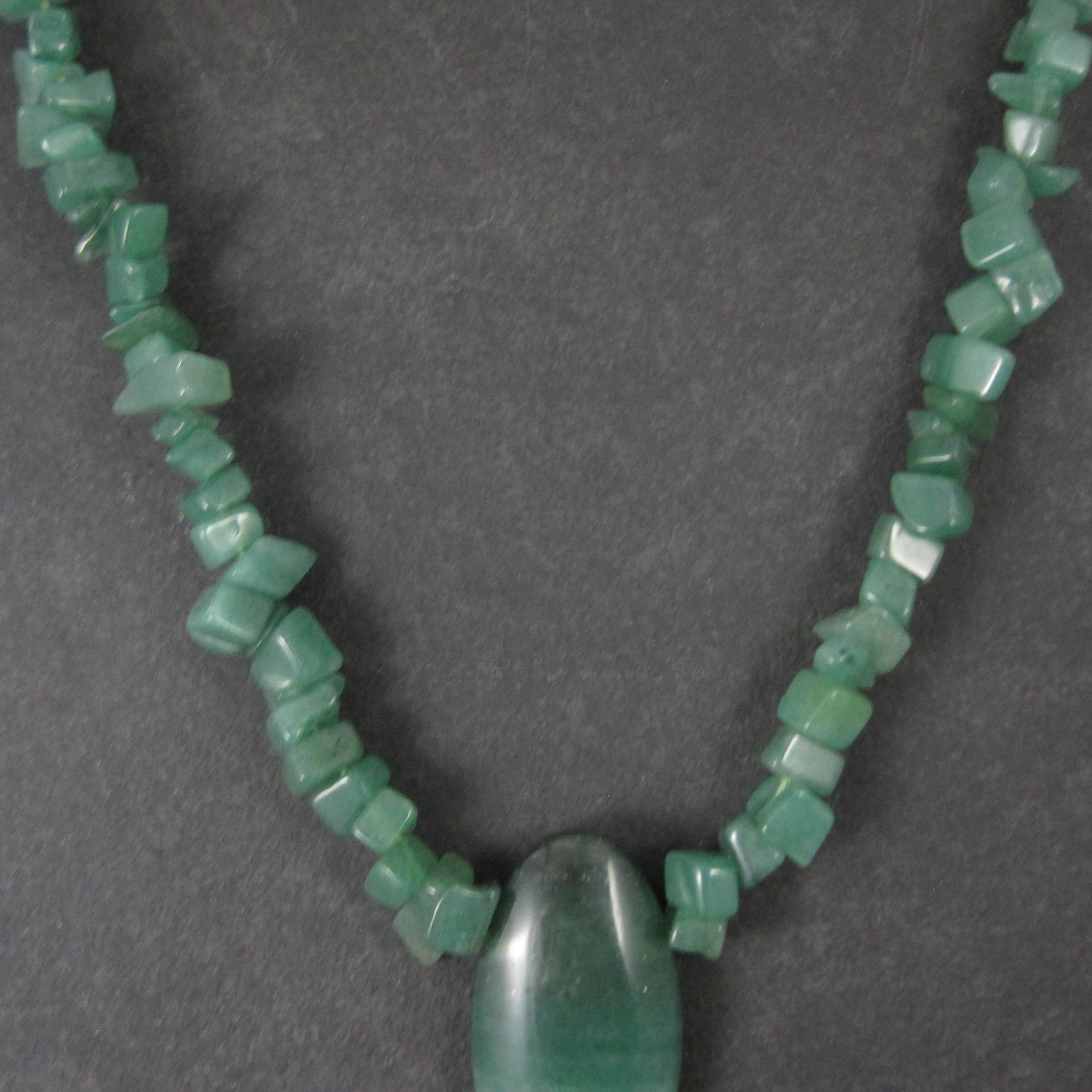 Vintage Green Aventurine Necklace