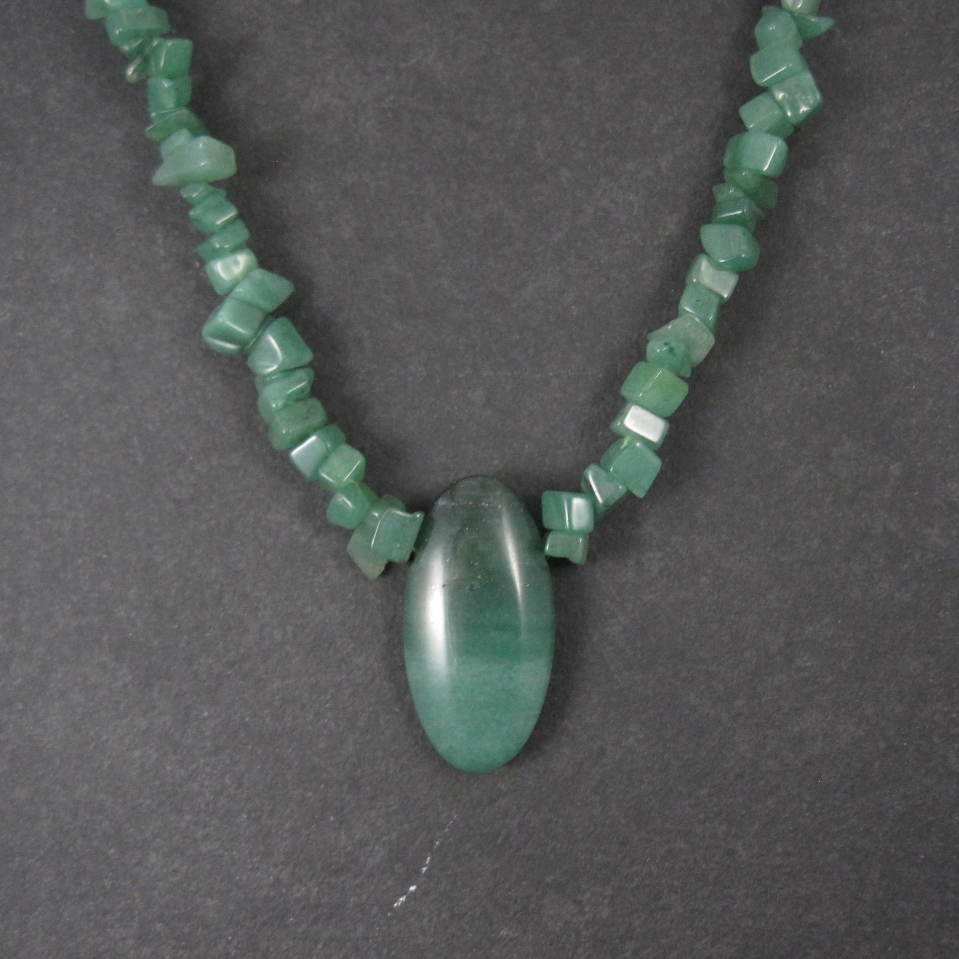 Vintage Green Aventurine Necklace