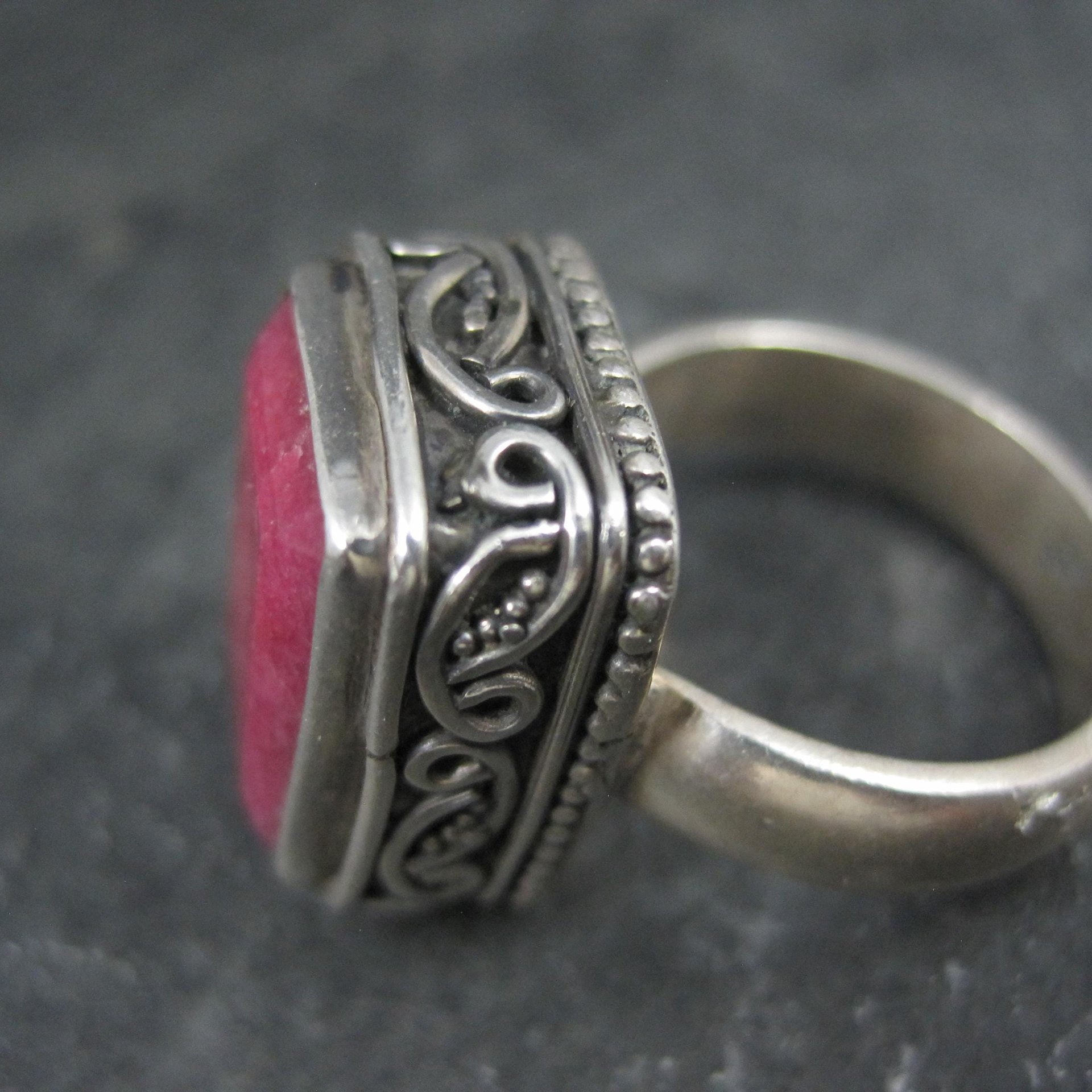 Ornate Ruby Ring Size 7