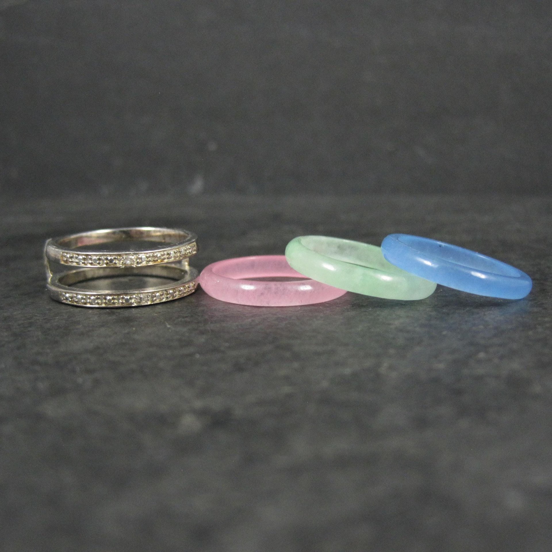 Interchangeable Band Ring Sterling Silver Size 7