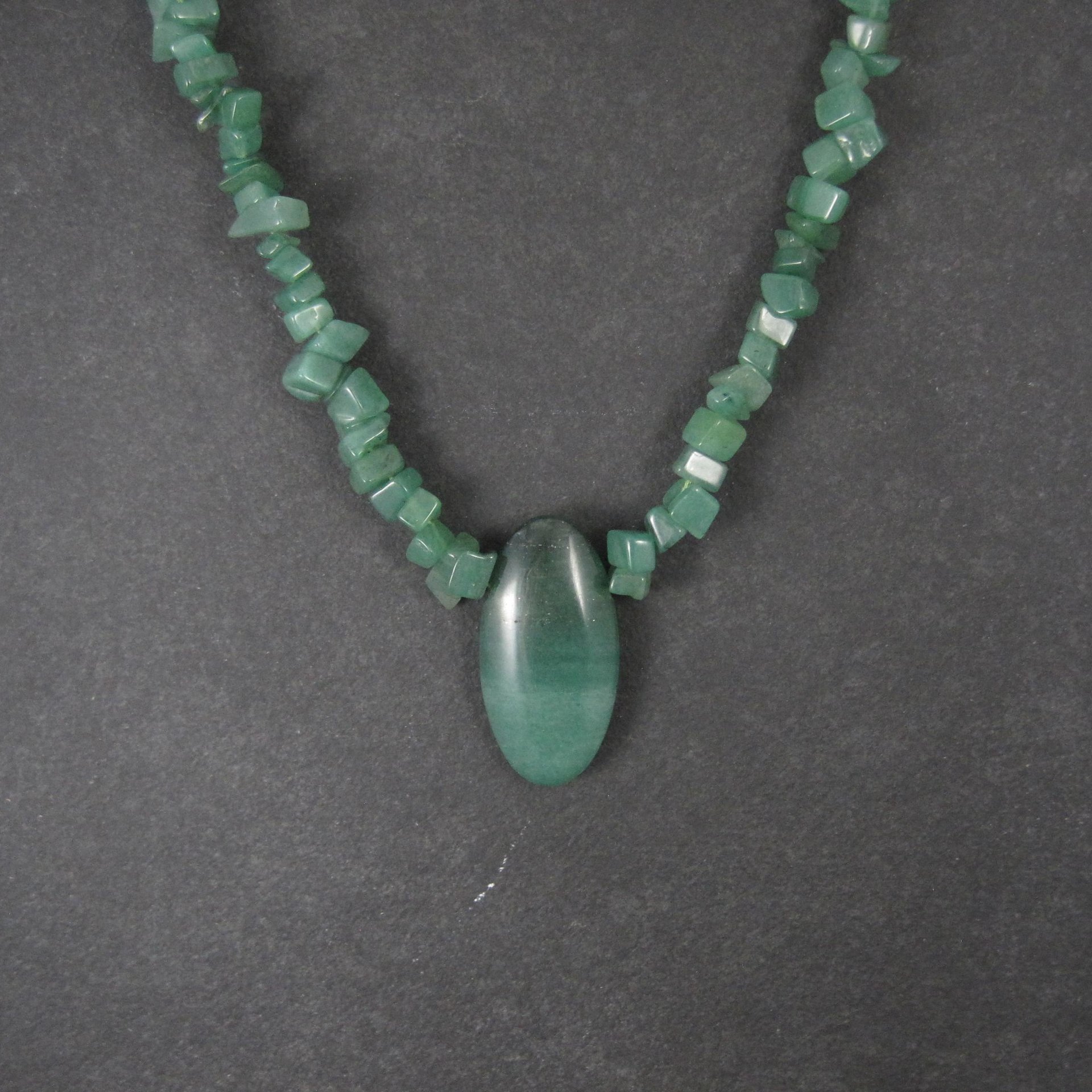 Vintage Green Aventurine Necklace