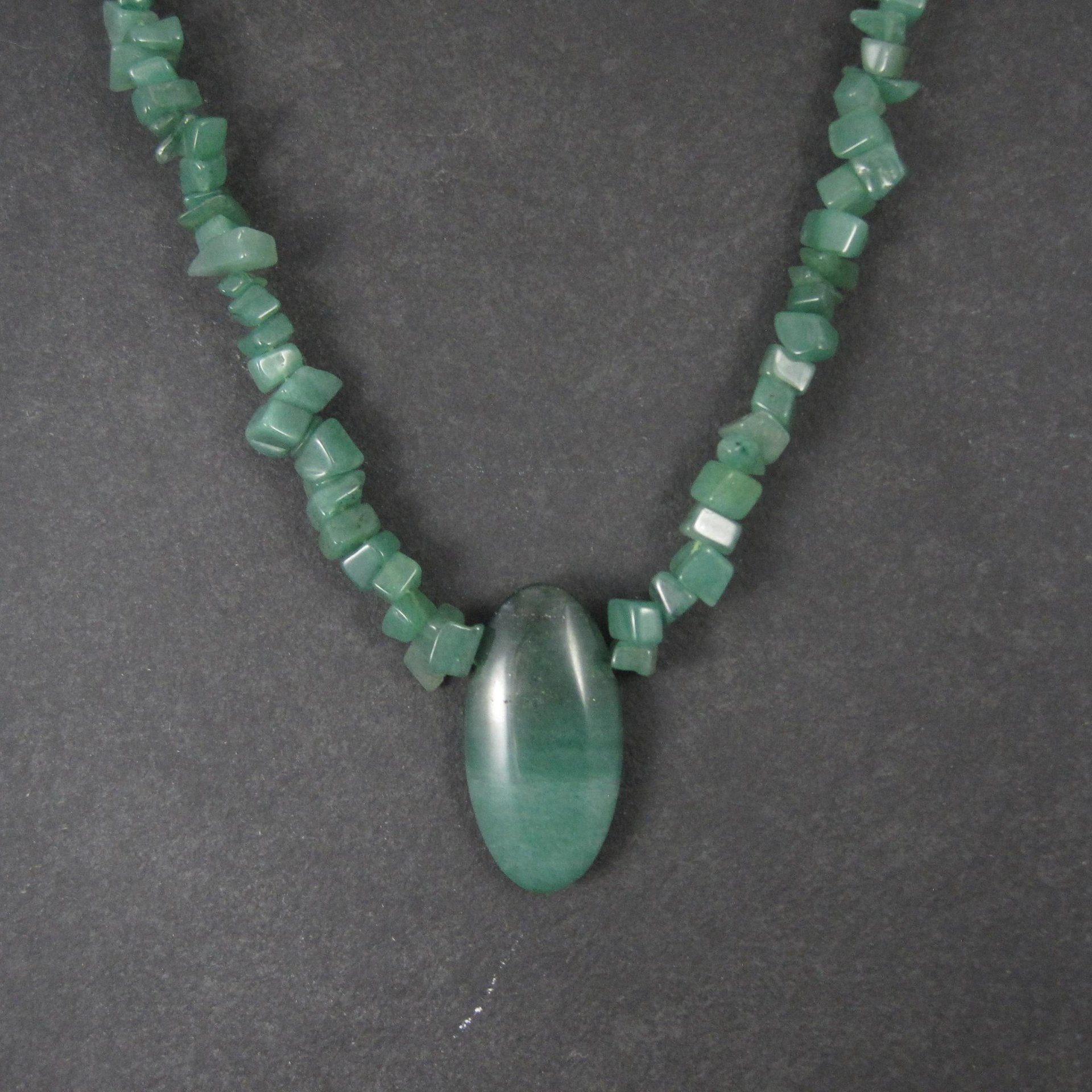 Vintage Green Aventurine Necklace