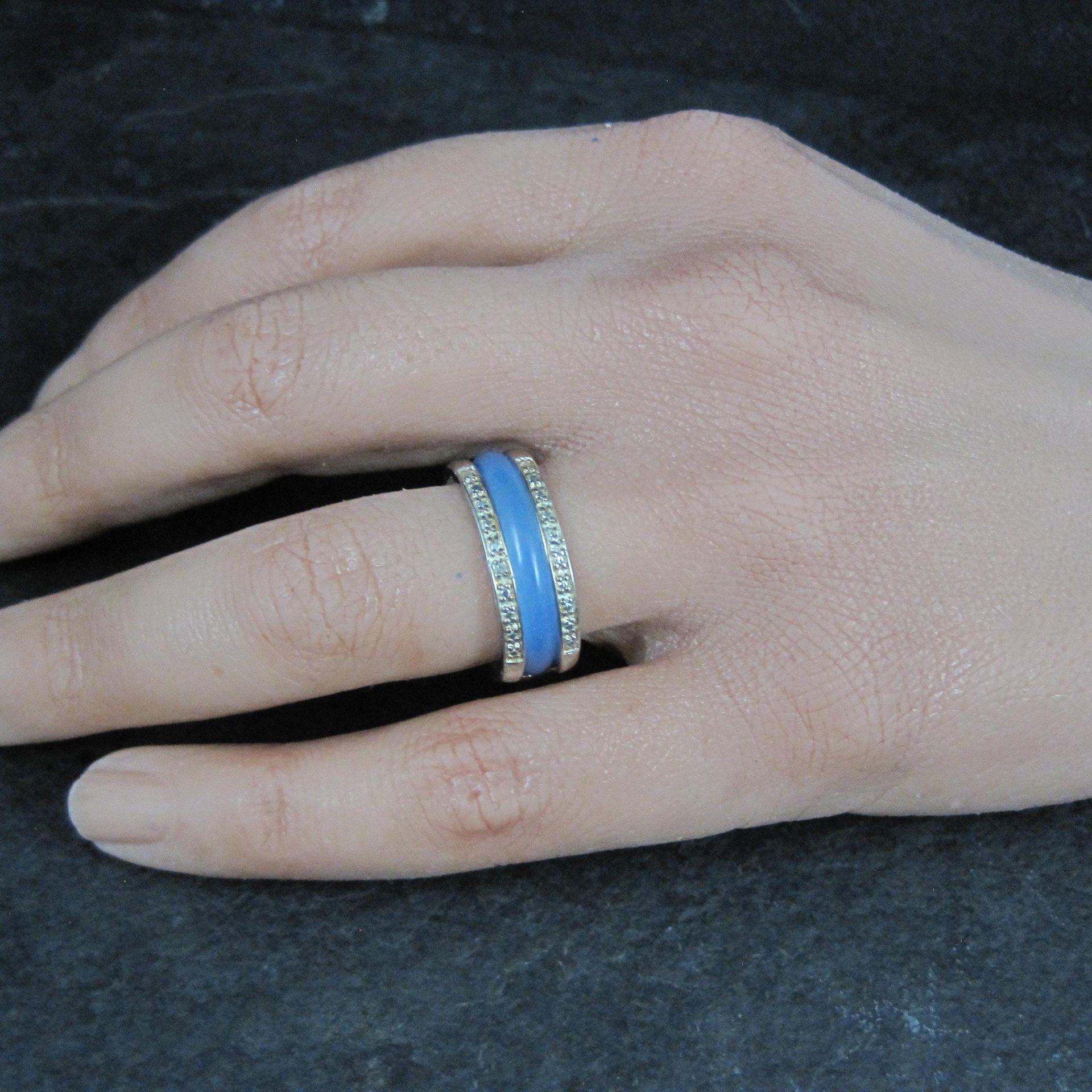 Interchangeable Band Ring Sterling Silver Size 7